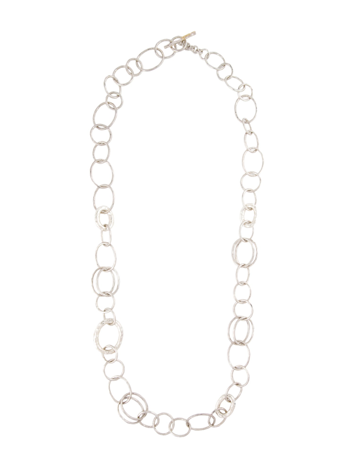 Ippolita Classico Hammered Bastille Link Chain Necklace