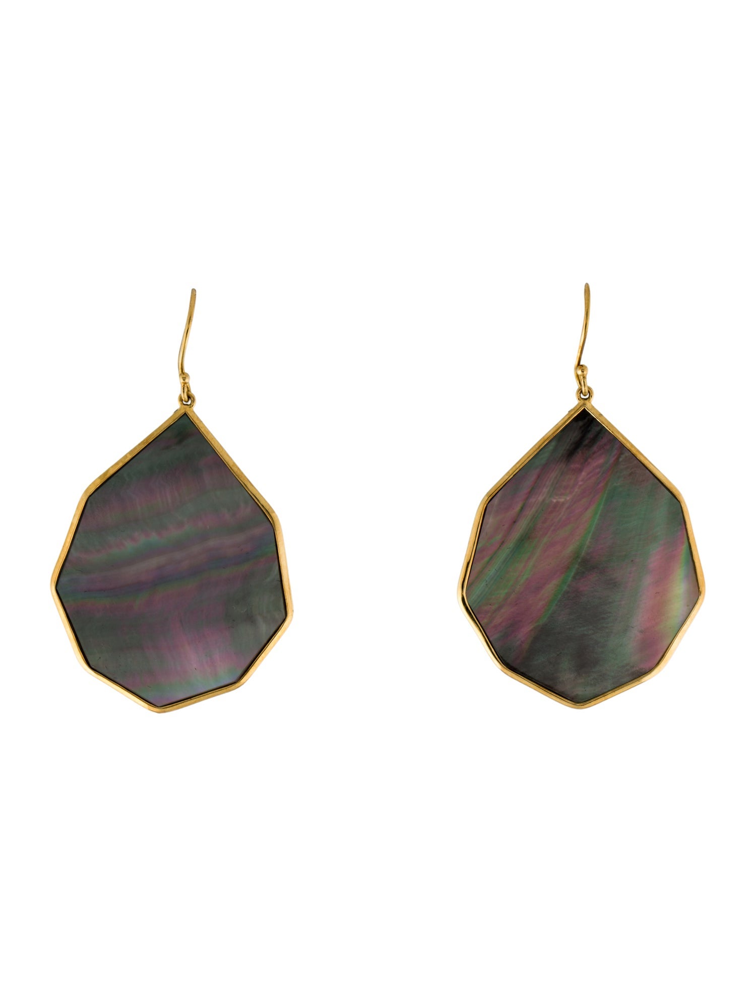 Ippolita 18K Mother of Pearl Polished Rock Candy Drop Earrings