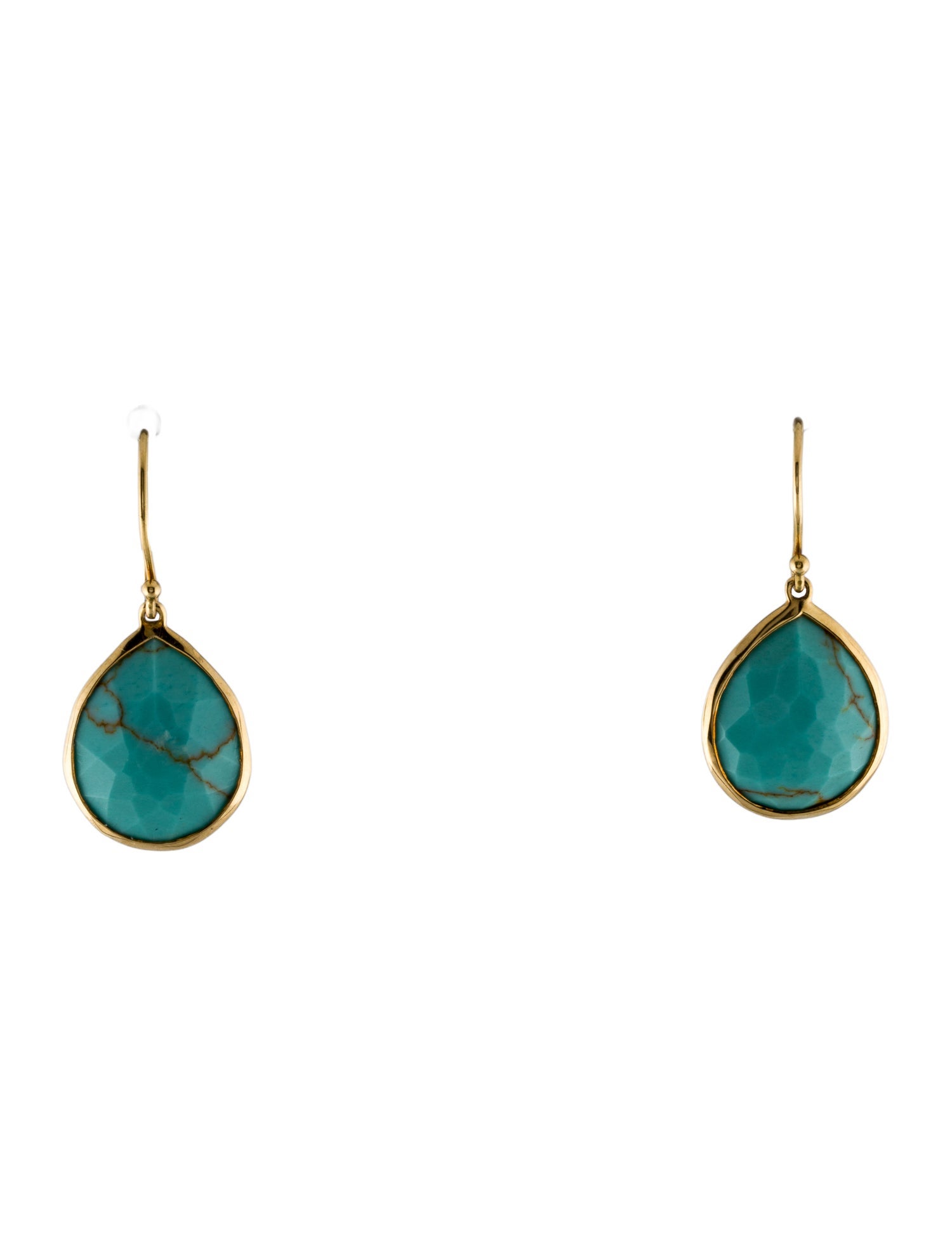 Ippolita 18K Turquoise Small Teardrop Earrings