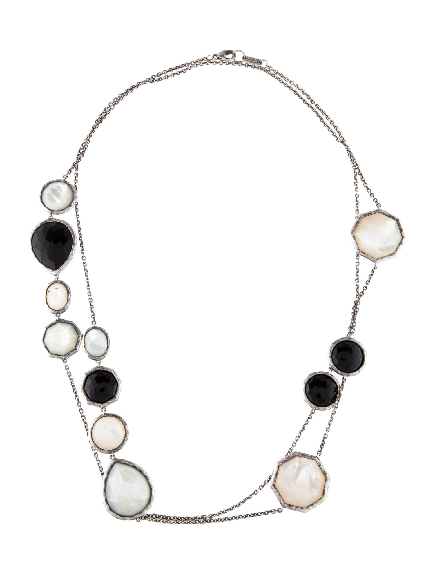 Ippolita Mother of Pearl, Quartz & Onyx Station Necklace
