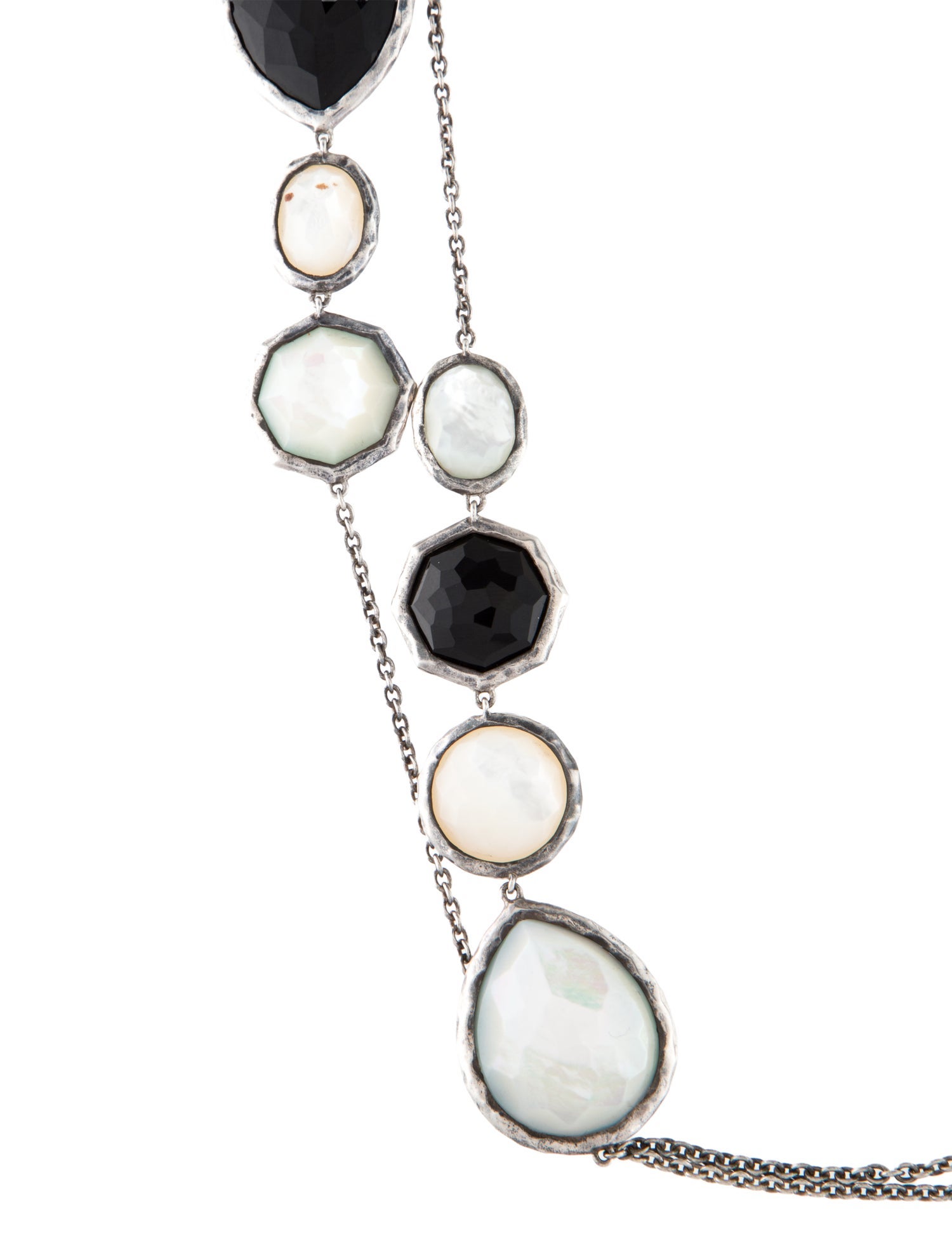 Ippolita Mother of Pearl, Quartz & Onyx Station Necklace