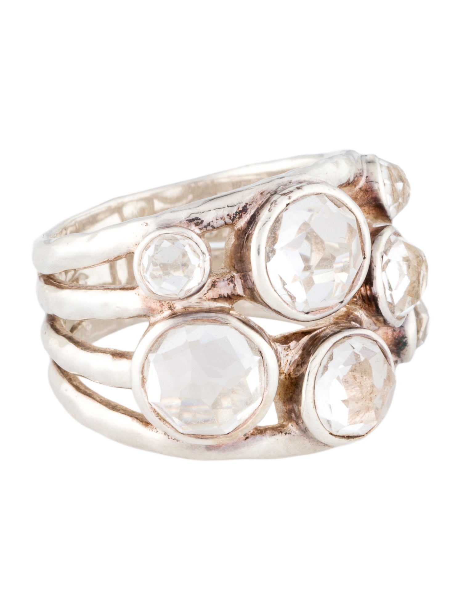 Ippolita Quartz Gelato Cluster Band Ring