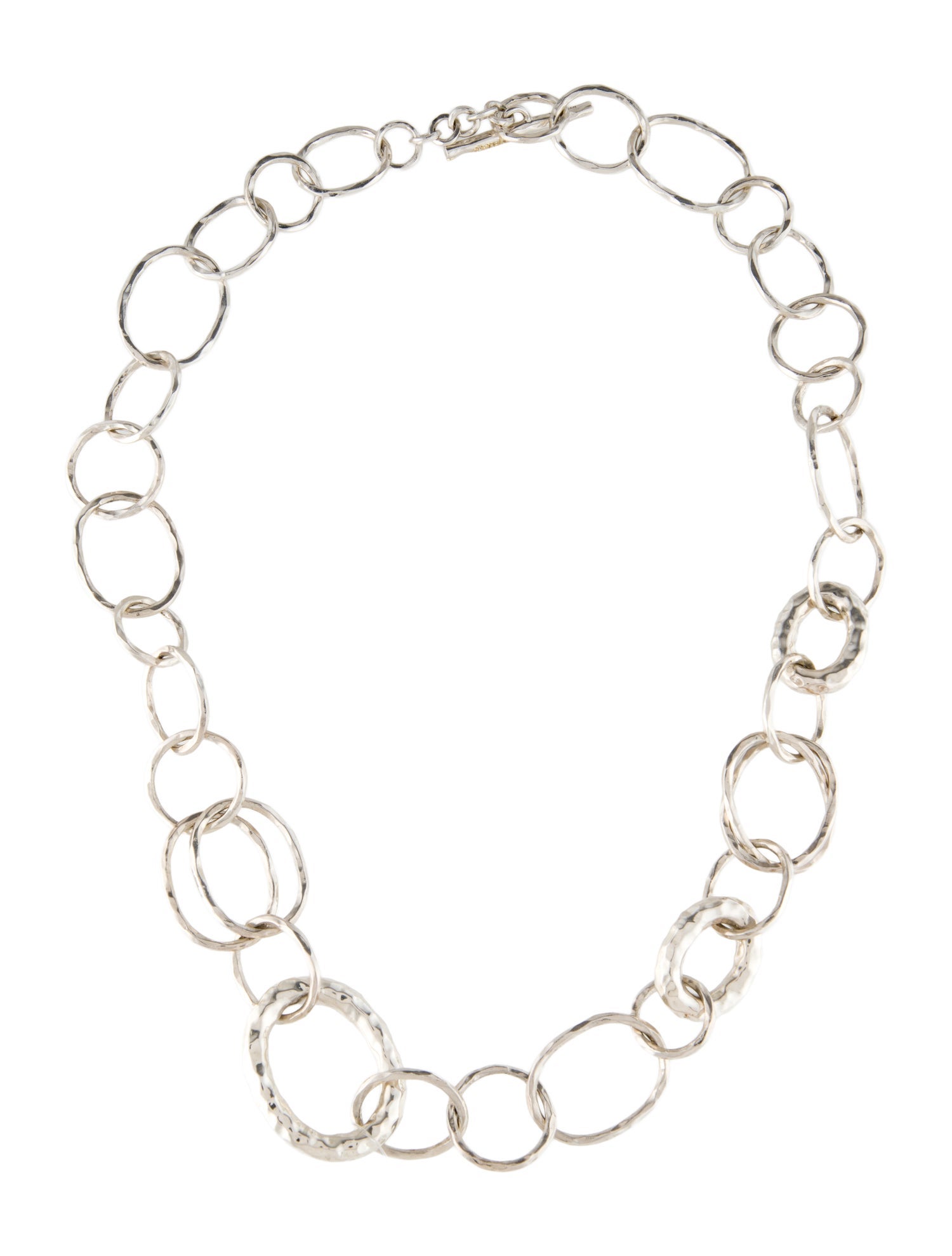 Ippolita Hammered Bastille Link Chain Necklace