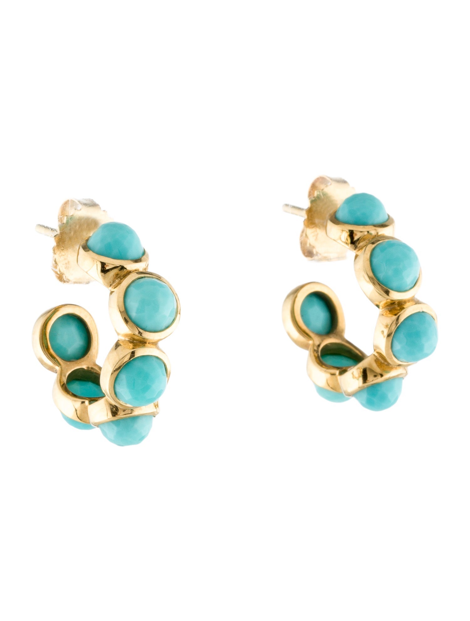 Ippolita 18K Turquoise Lollipop Hoops
