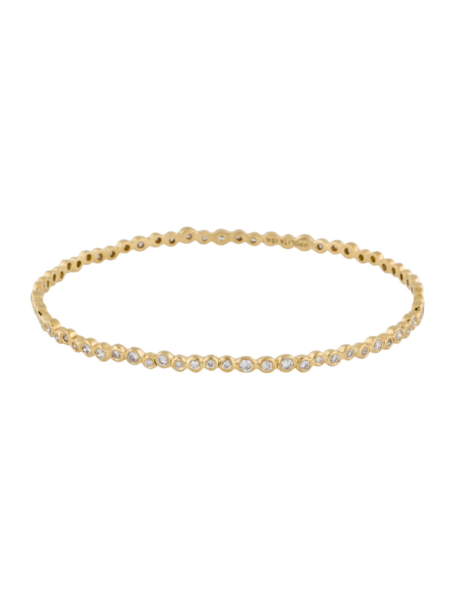 Ippolita 18K Diamond Starlet Bangle Bracelet