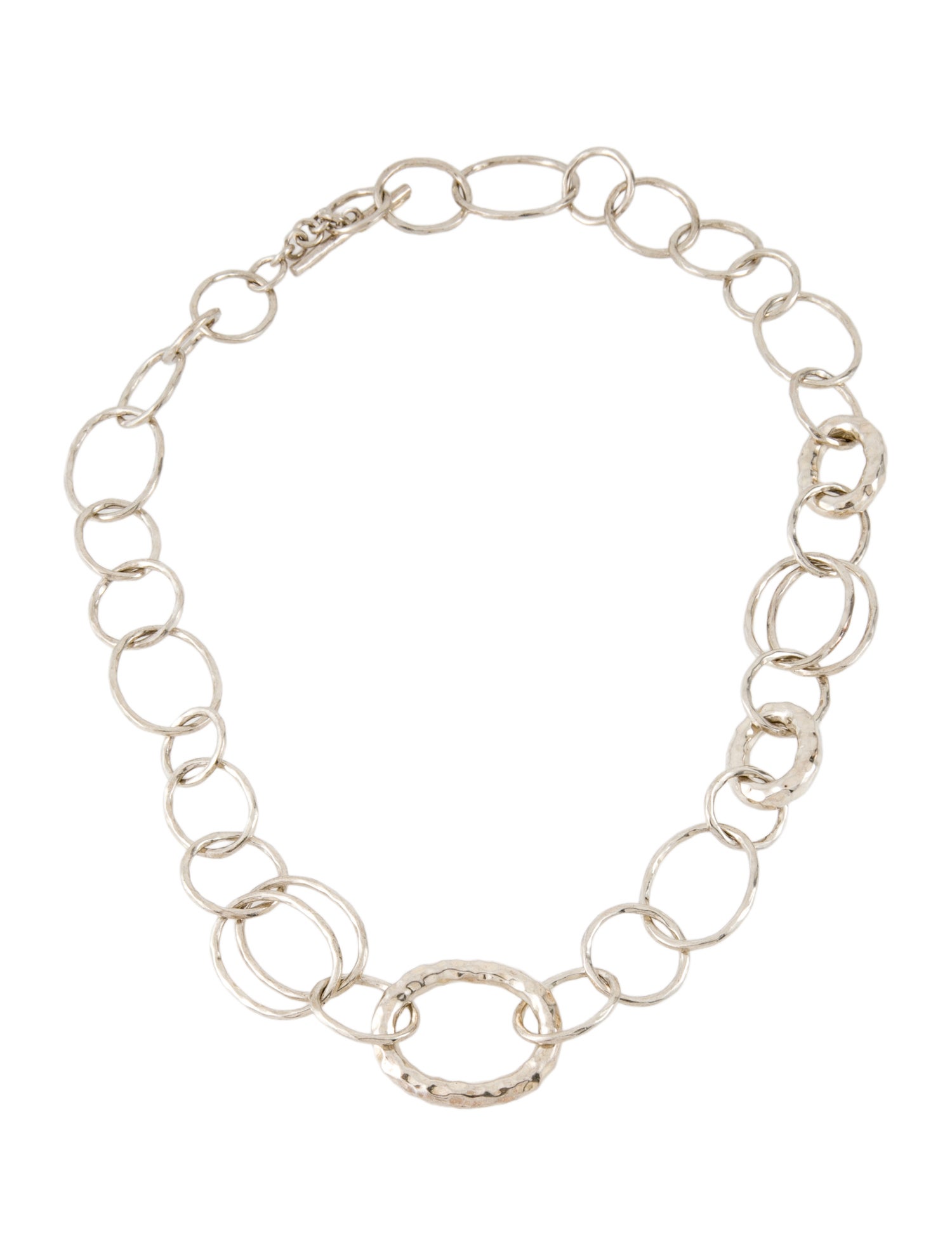 Ippolita Short Hammered Bastille Link Chain Necklace