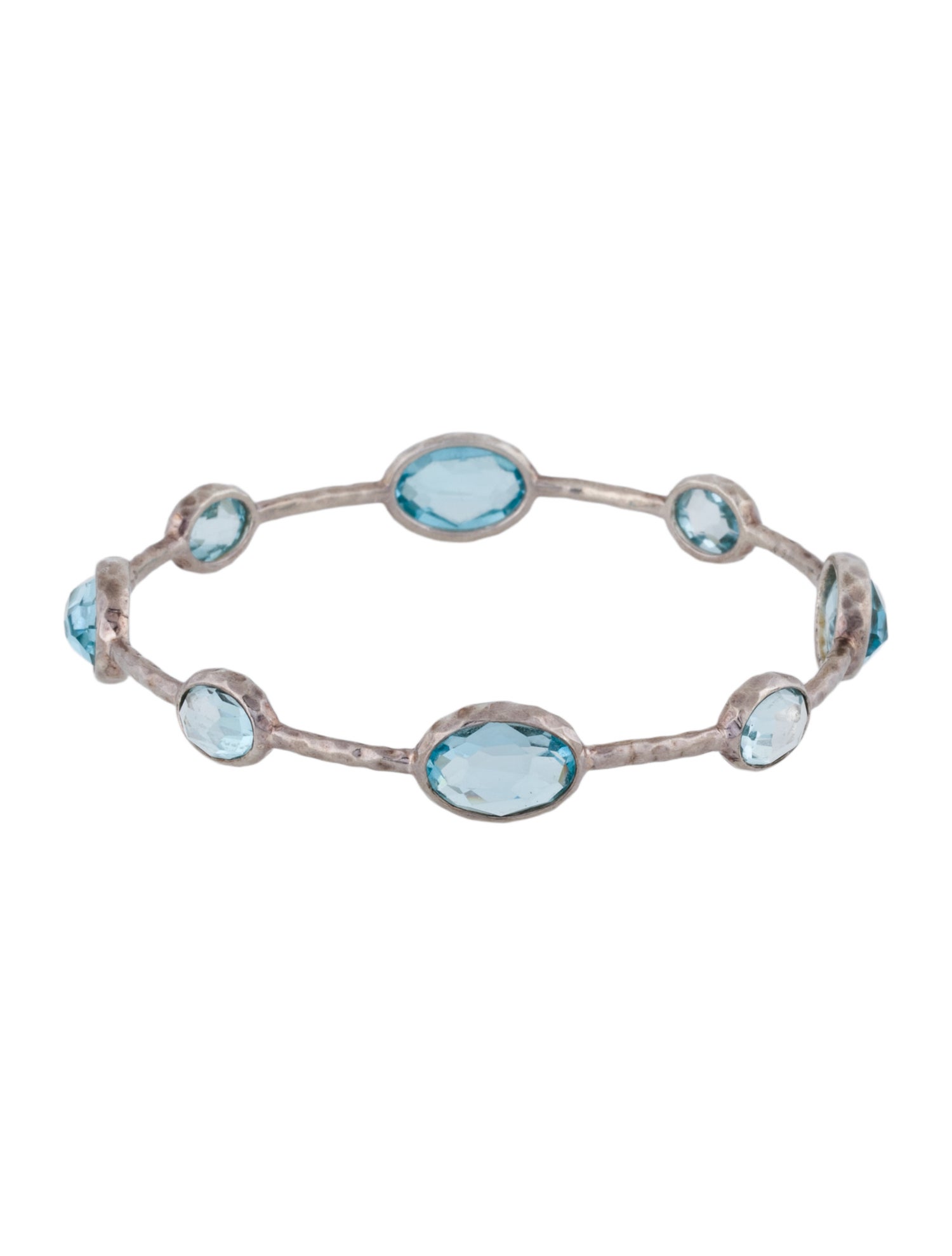 Ippolita Topaz 8-Stone Bangle Bracelet