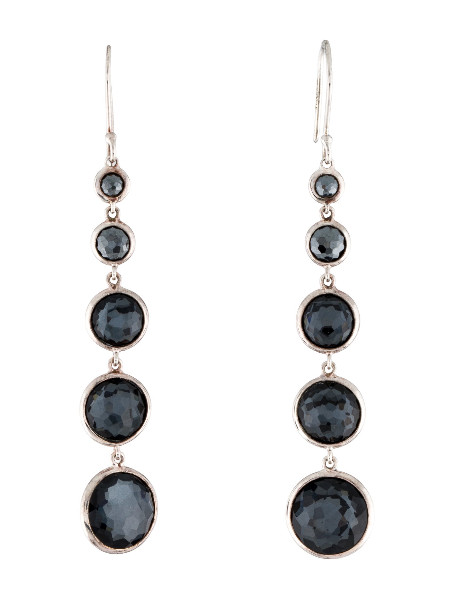 Ippolita Quartz & Hematine Doublet Drop Earrings