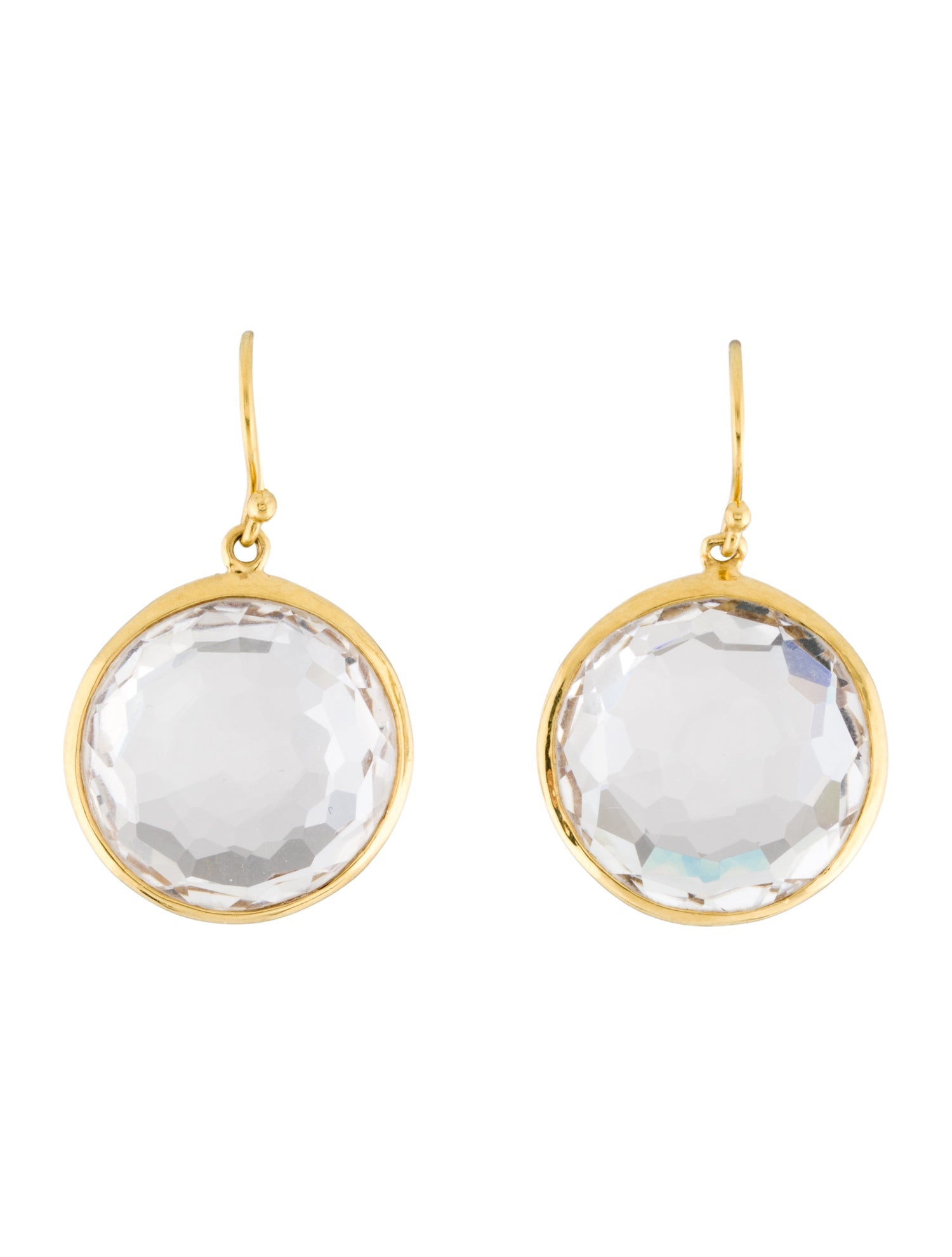 Ippolita 18K Quartz Round Drop Earrings