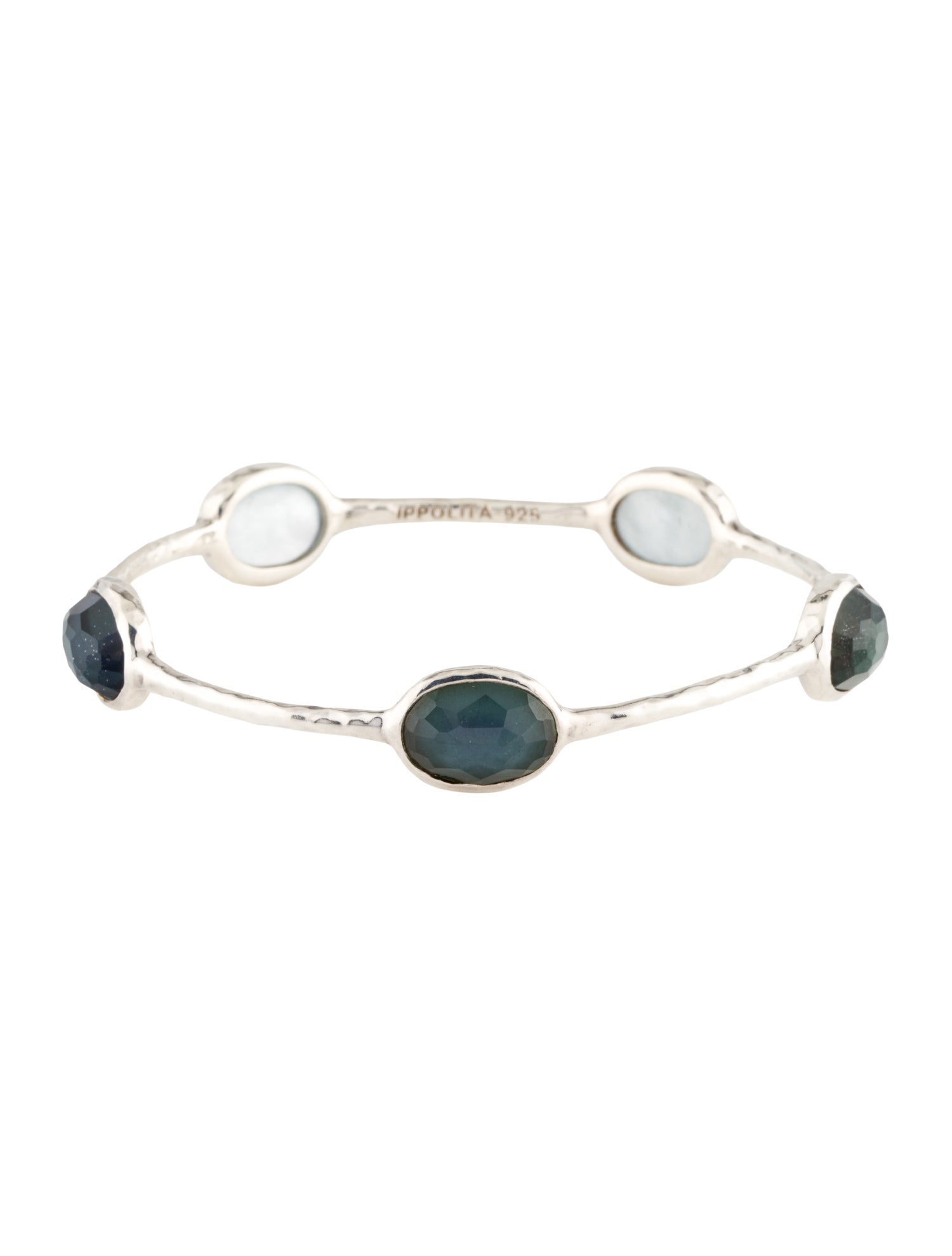 Ippolita Mother of Pearl & Quartz Doublet Rock Candy Bangle Bracelet