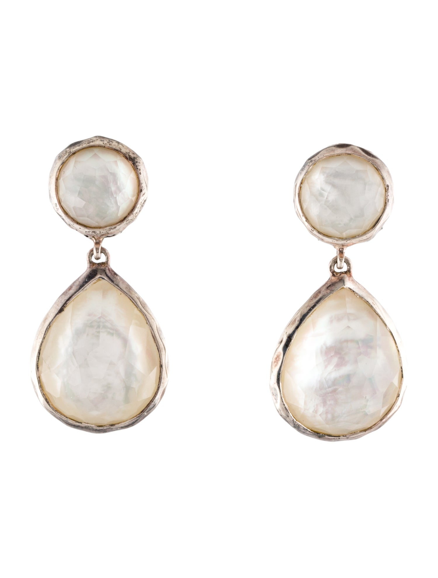 Ippolita Mother Of Pearl & Quartz Doublet Snowman Drop Earrings