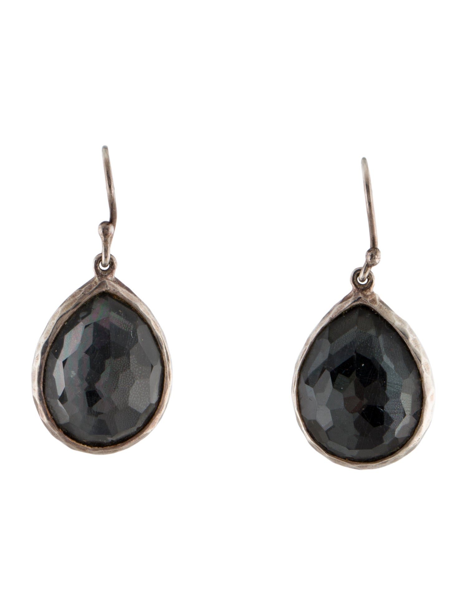 Ippolita Quartz & Hematite Doublet Drop Earrings