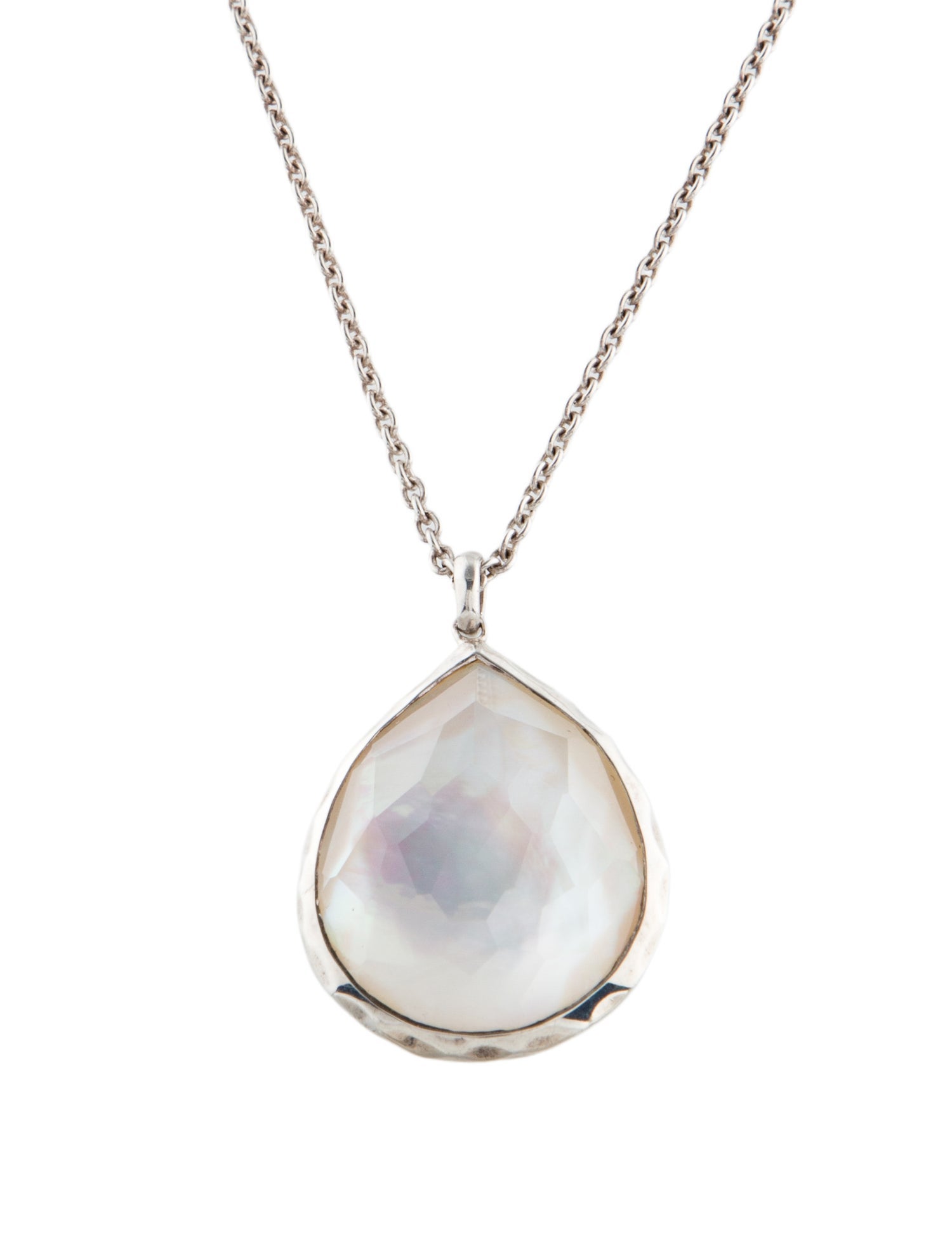 Ippolita Mother of Pearl & Quartz Doublet Pendant Necklace
