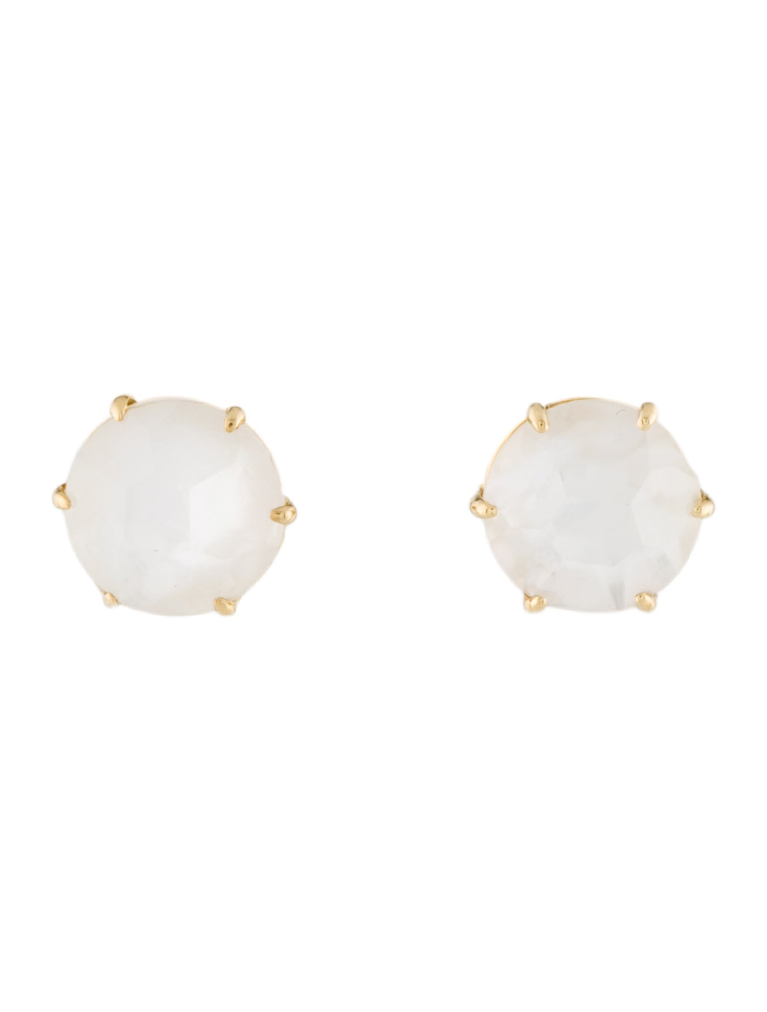 Ippolita 18K Mother of Pearl & Quartz Doublet Stud Earrings