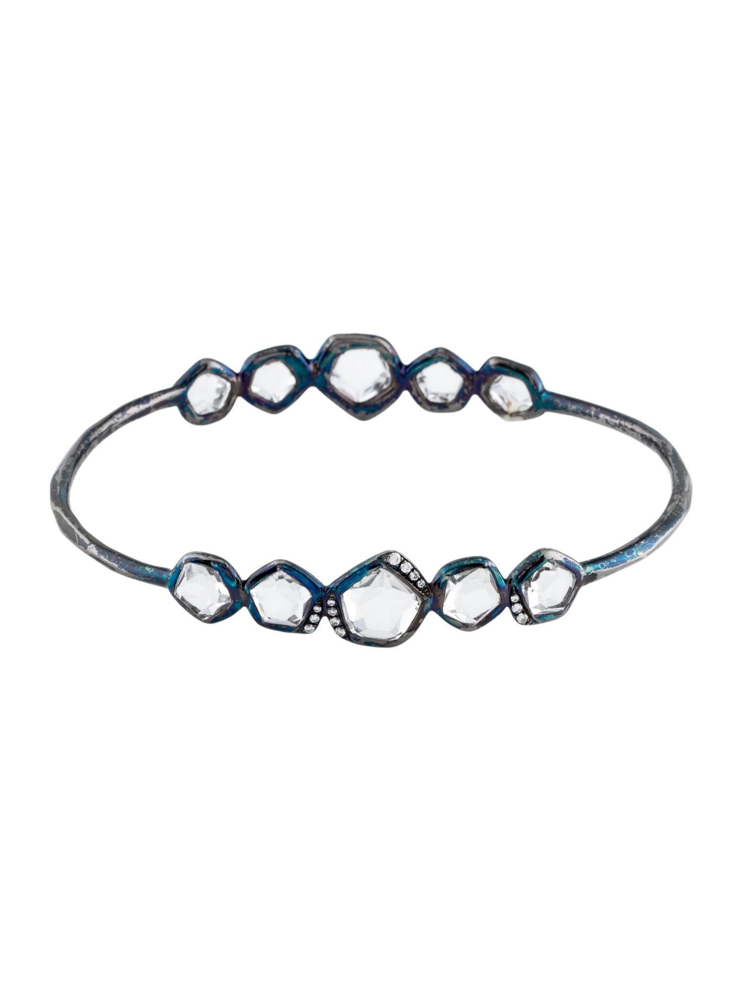 Ippolita Quartz & Diamond Gelato Bangle Bracelet
