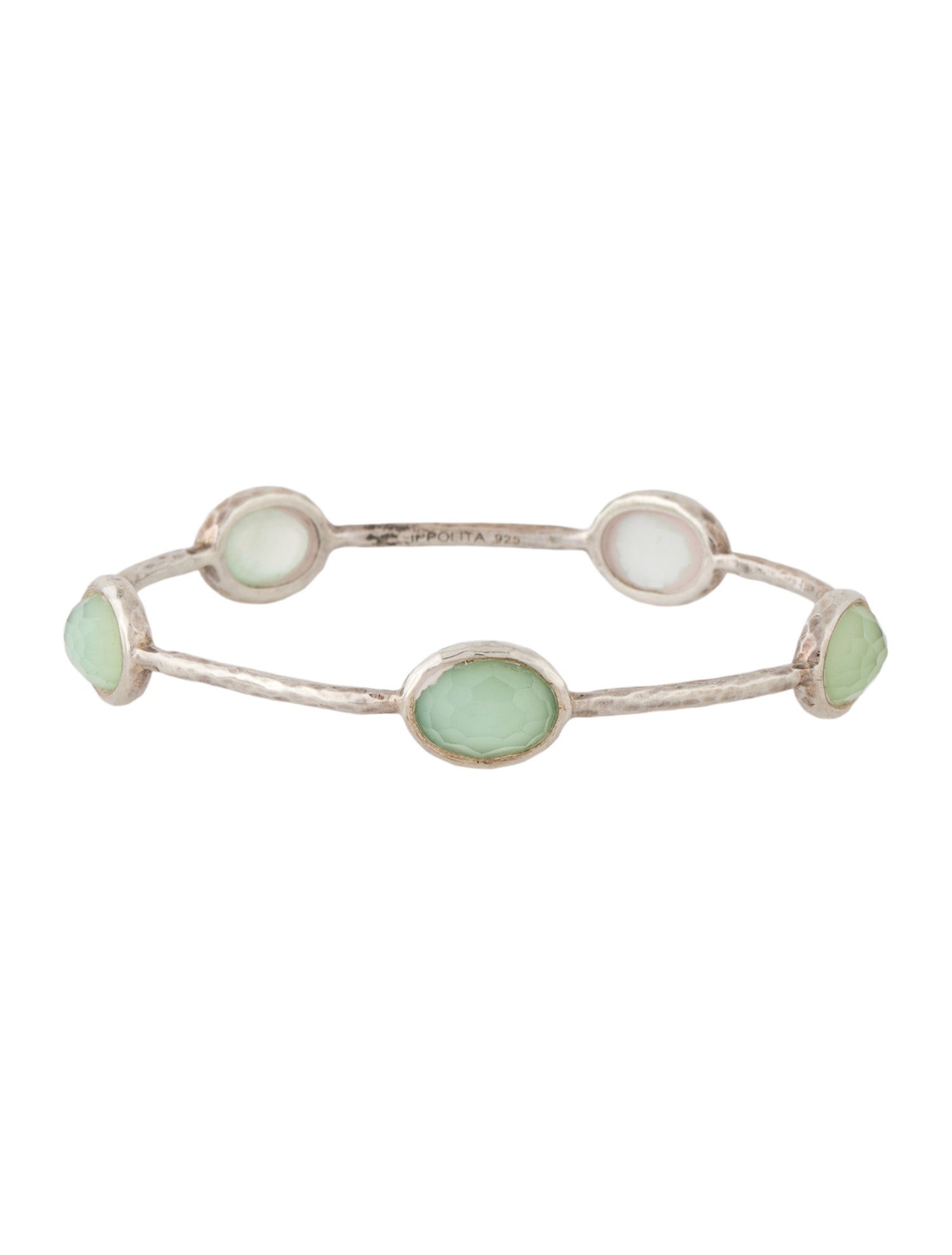 Ippolita Mother of Pearl & Quartz Doublet Rock Candy Bangle Bracelet