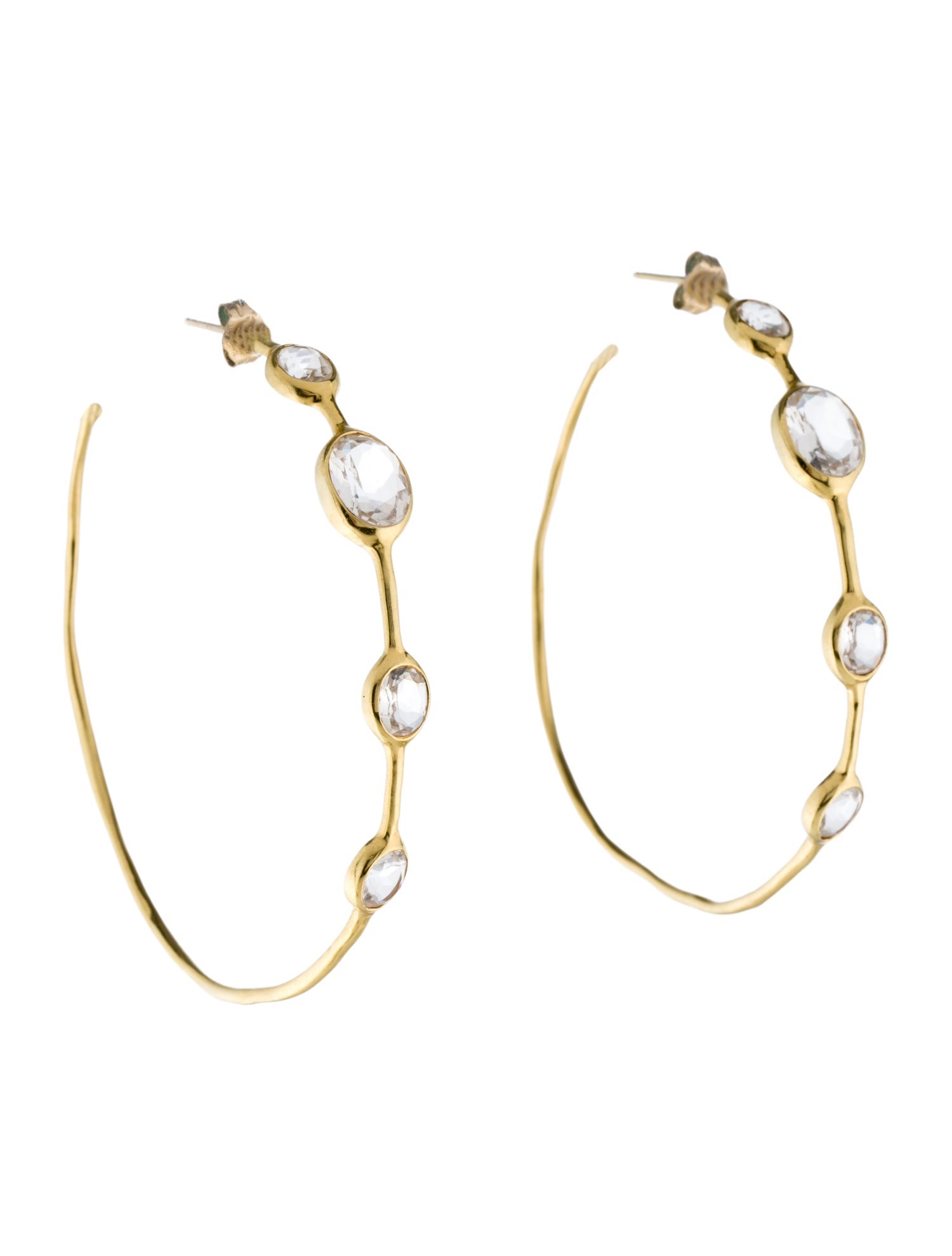 Ippolita 18K Quartz Hoop Earrings