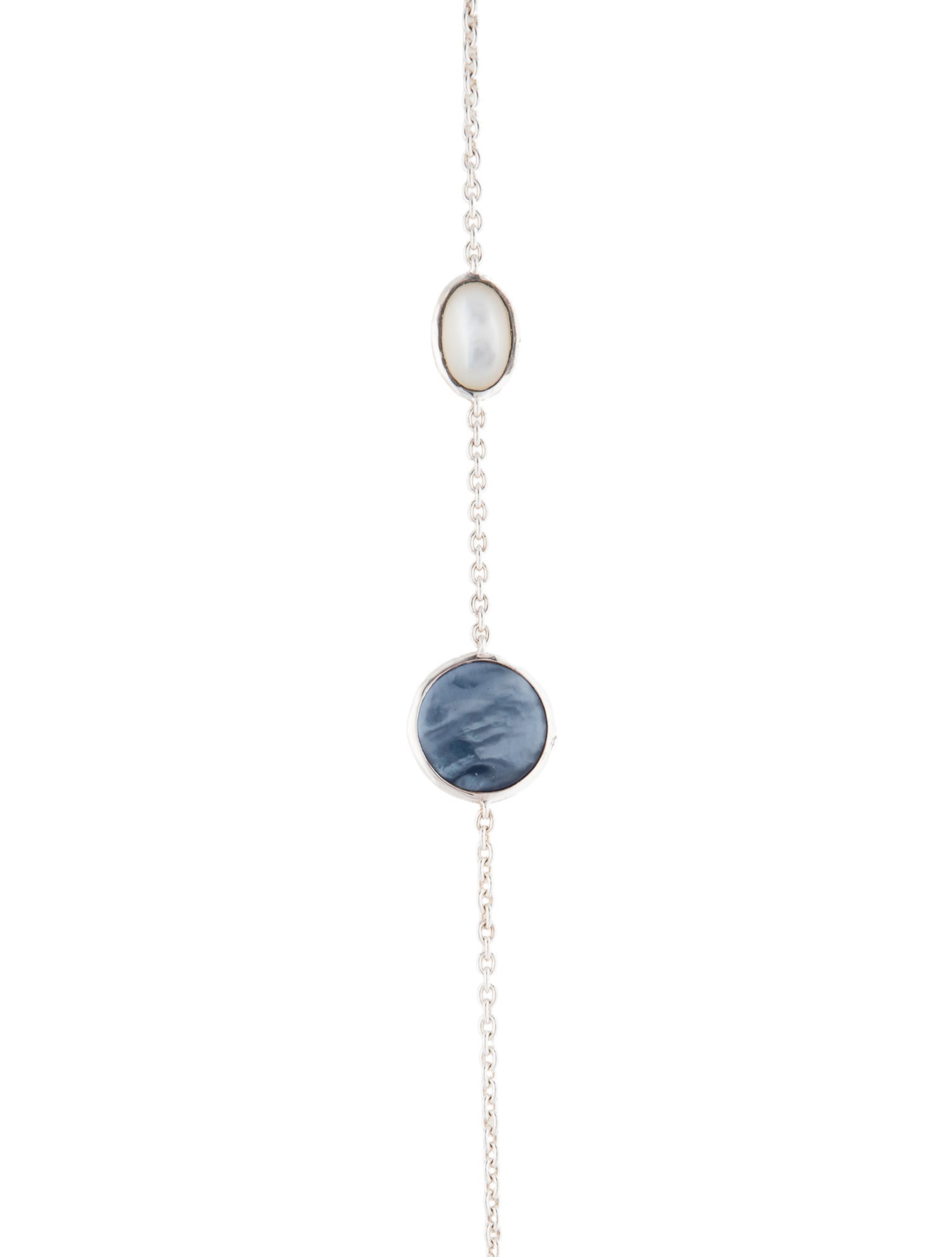 Ippolita Onyx, Quartz, Mother of Pearl & Hematine Doublet & Triplet Station Necklace
