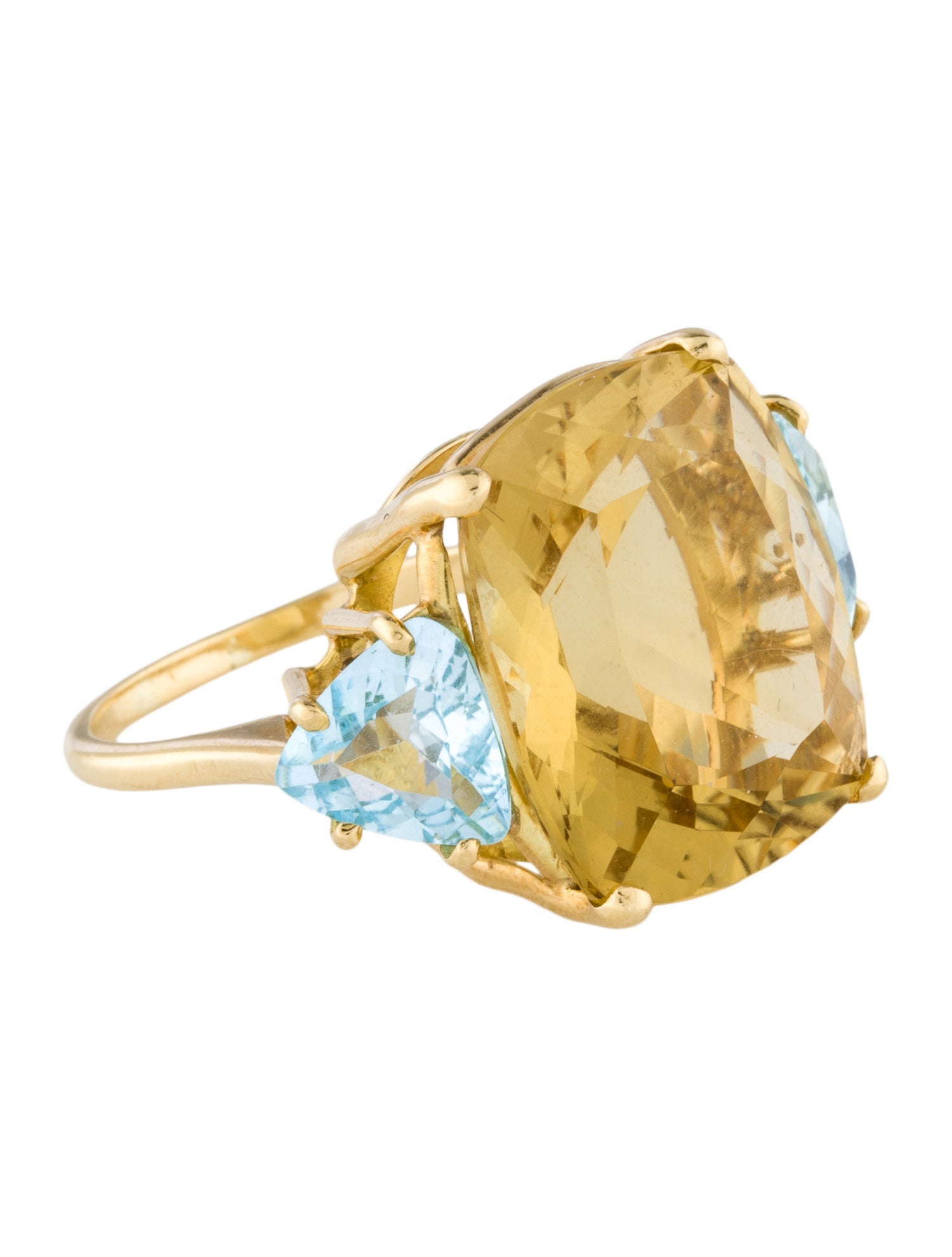 Irene Lummertz 18K Citrine & Topaz Cocktail Ring