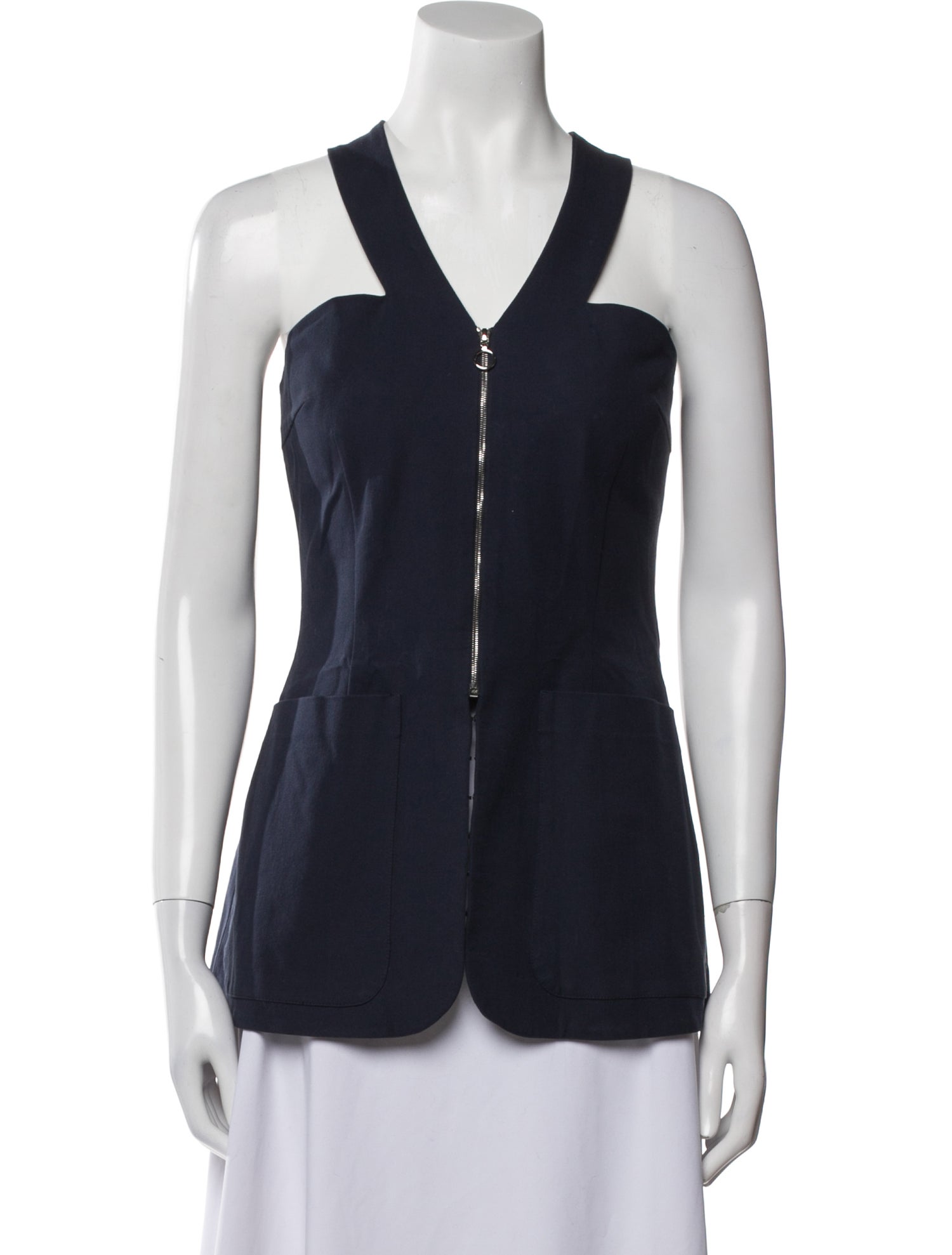 Isa Arfen V-Neck Sleeveless Top