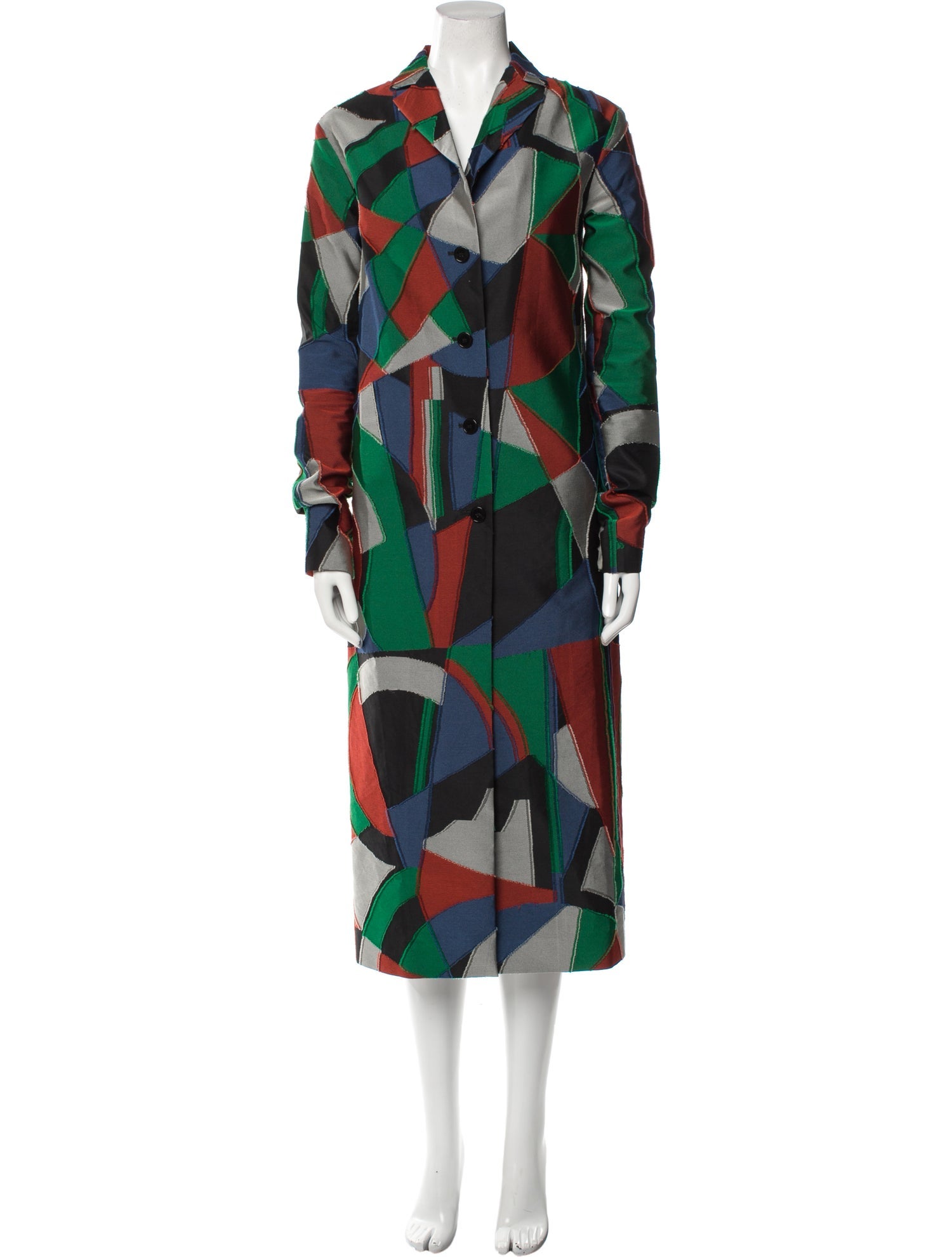 Isa Arfen Printed Trench Coat
