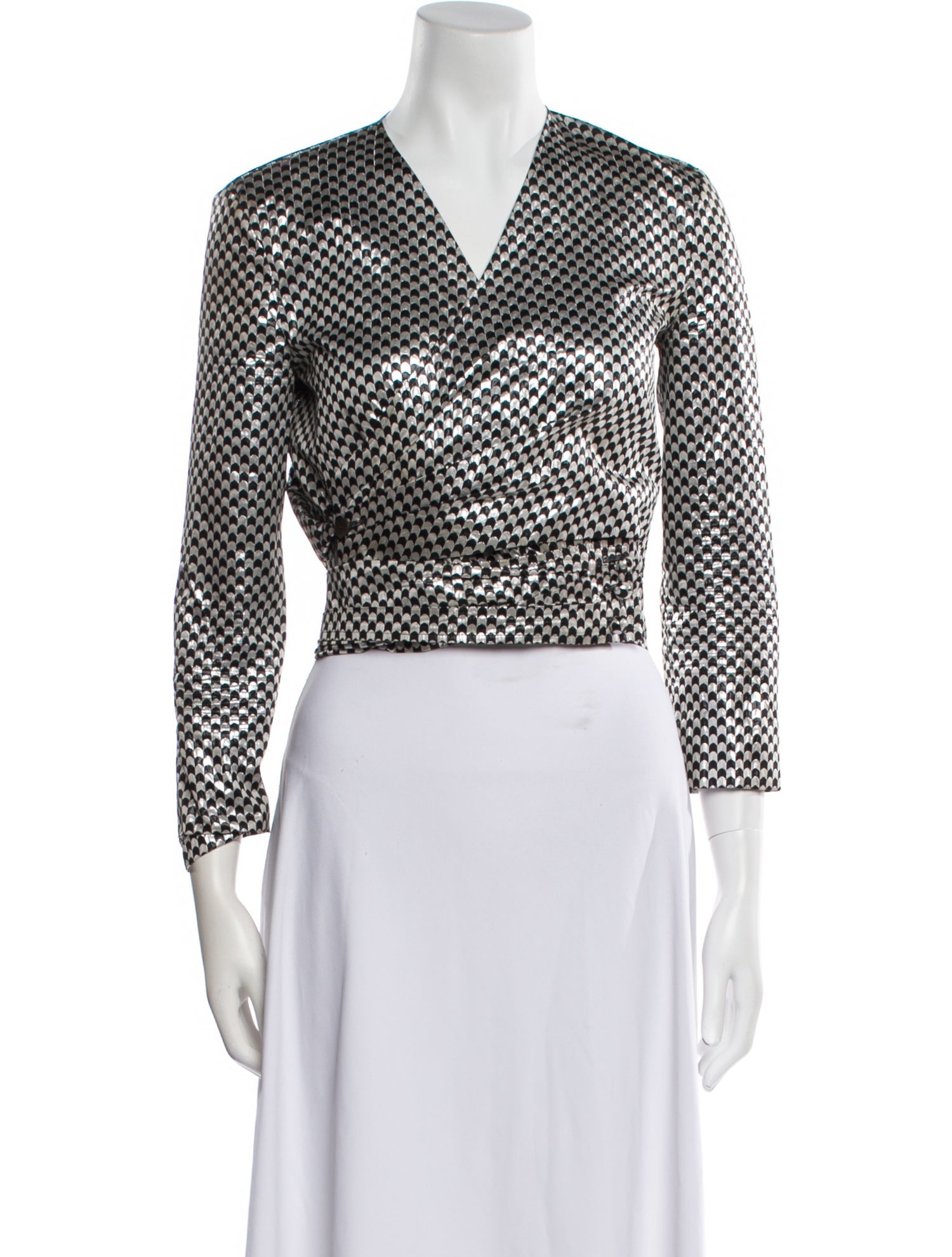 Isa Arfen Silk Printed Evening Jacket