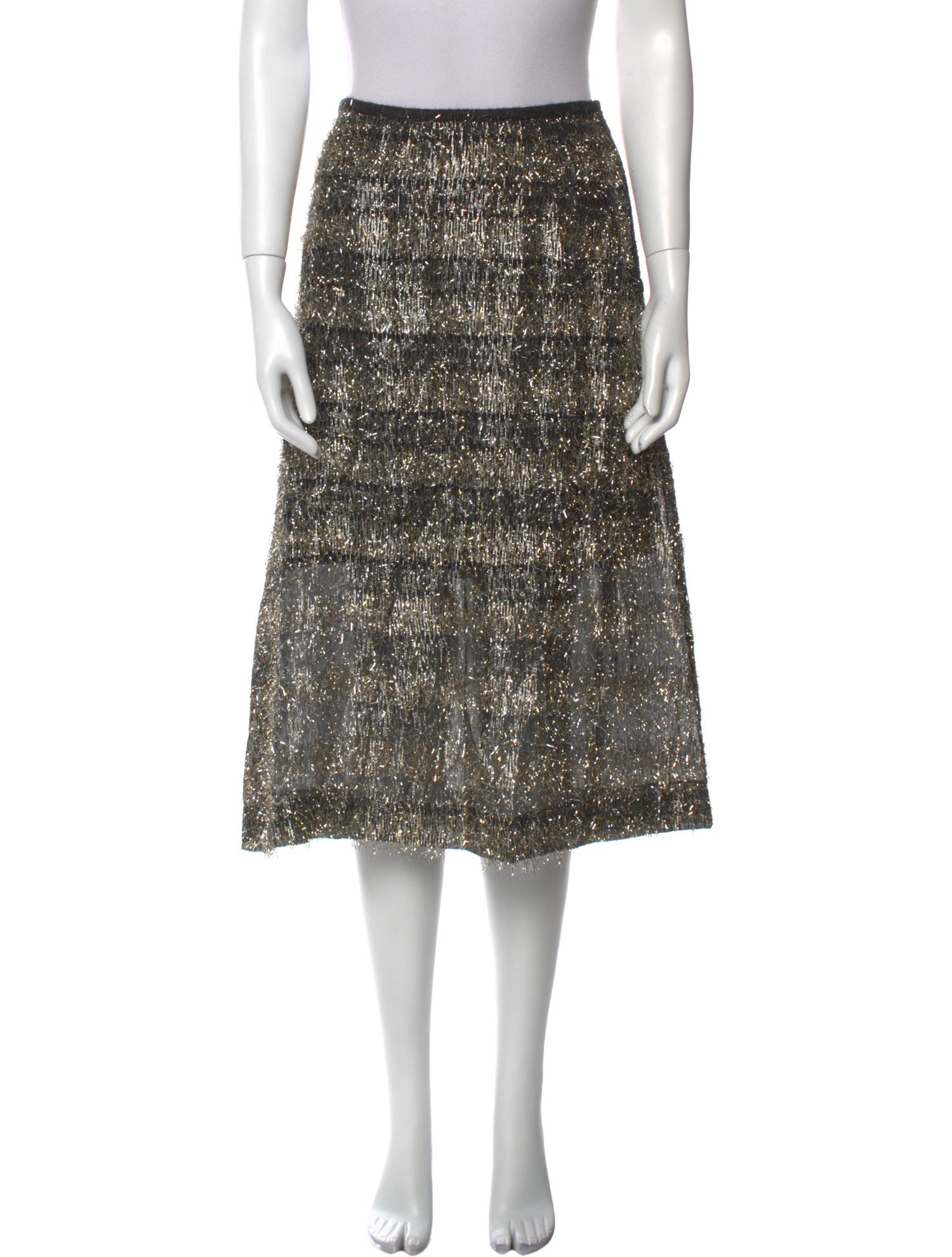 Isa Arfen Silk Midi Length Skirt