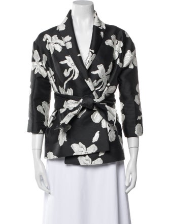 Isa Arfen Floral Print Blazer