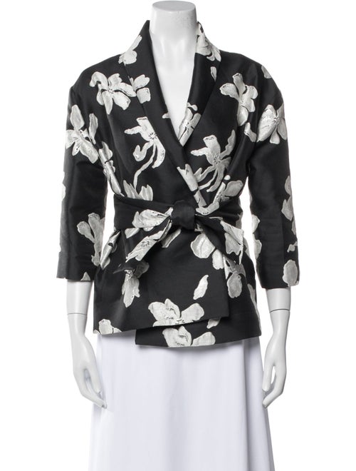 Isa Arfen Floral Print Blazer