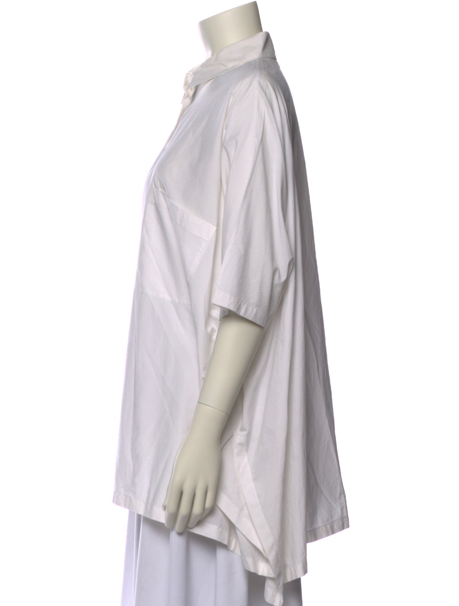 Isa Arfen Short Sleeve Button-Up Top