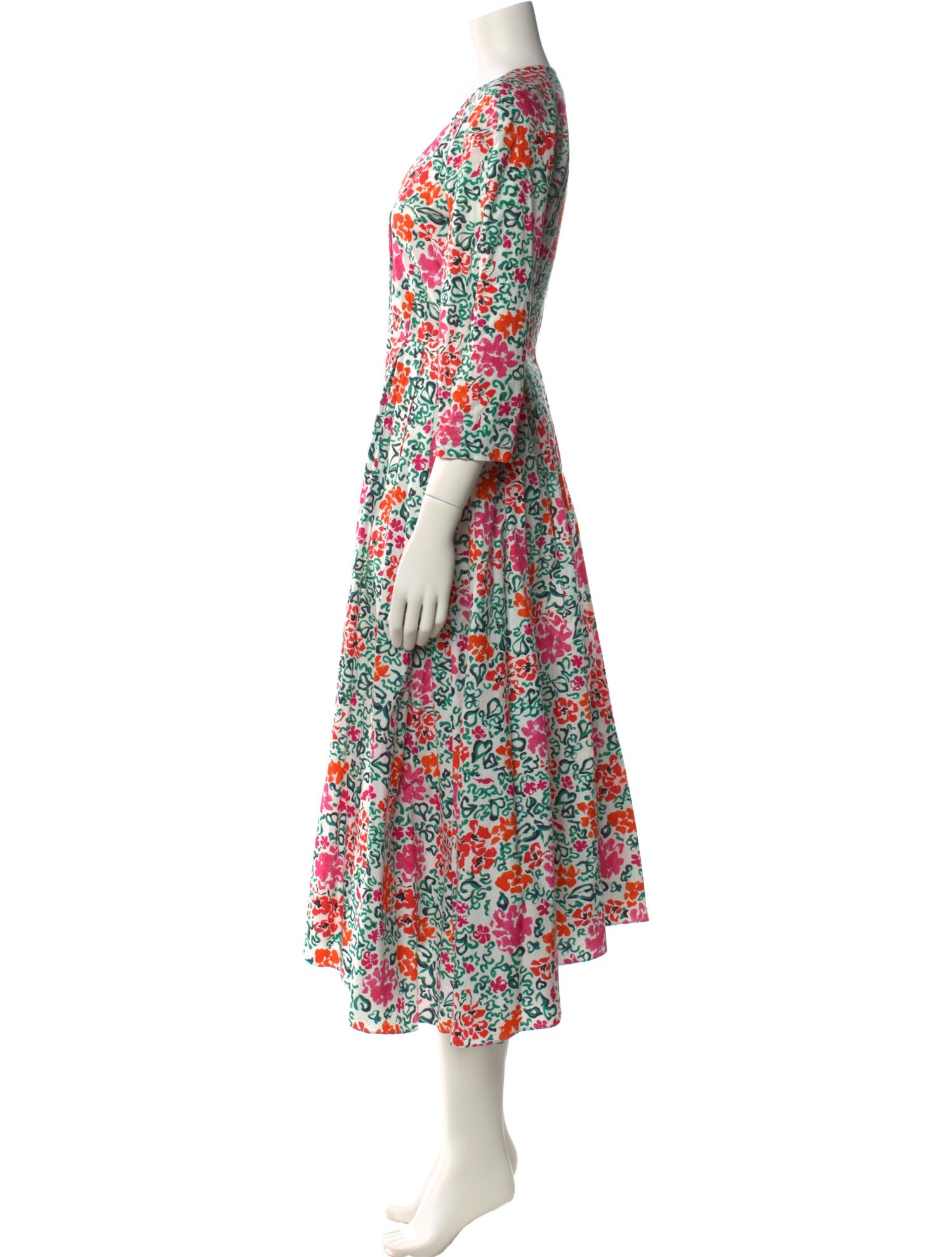 Isa Arfen Floral Print Long Dress