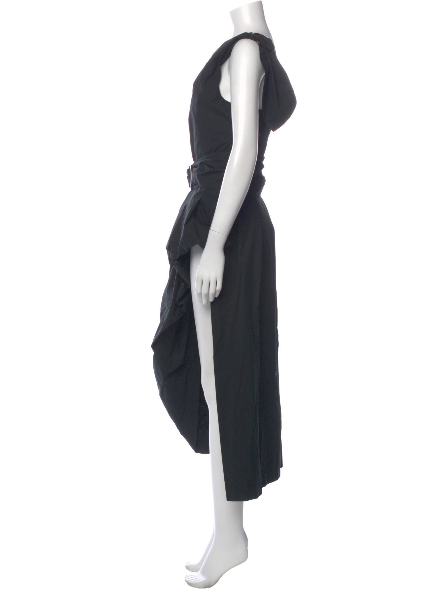 Isa Arfen Cowl Neck Midi Length Dress