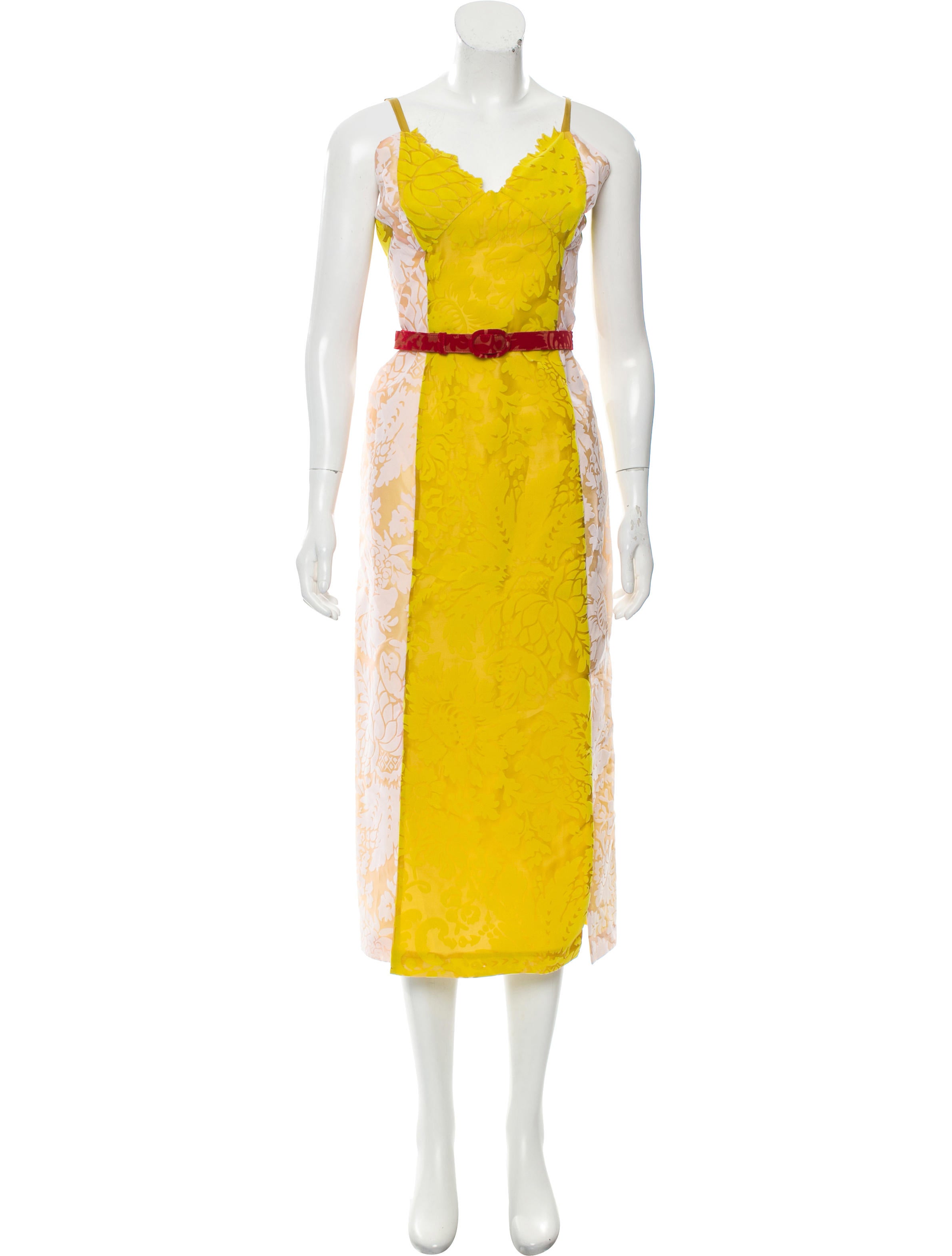 rosie assoulin yellow dress
