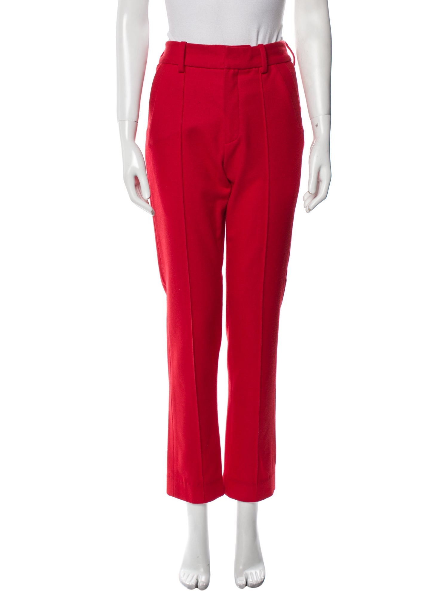 Rosie Assoulin Virgin Wool Straight Leg Pants