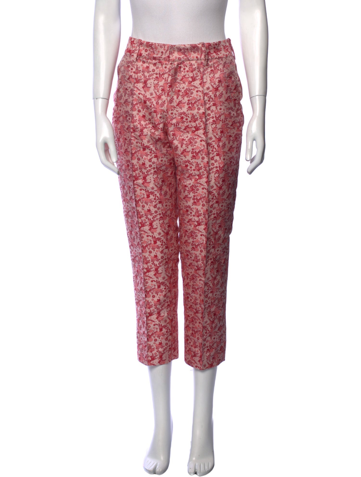 Rosie Assoulin Floral Print Straight Leg Pants w/ Tags