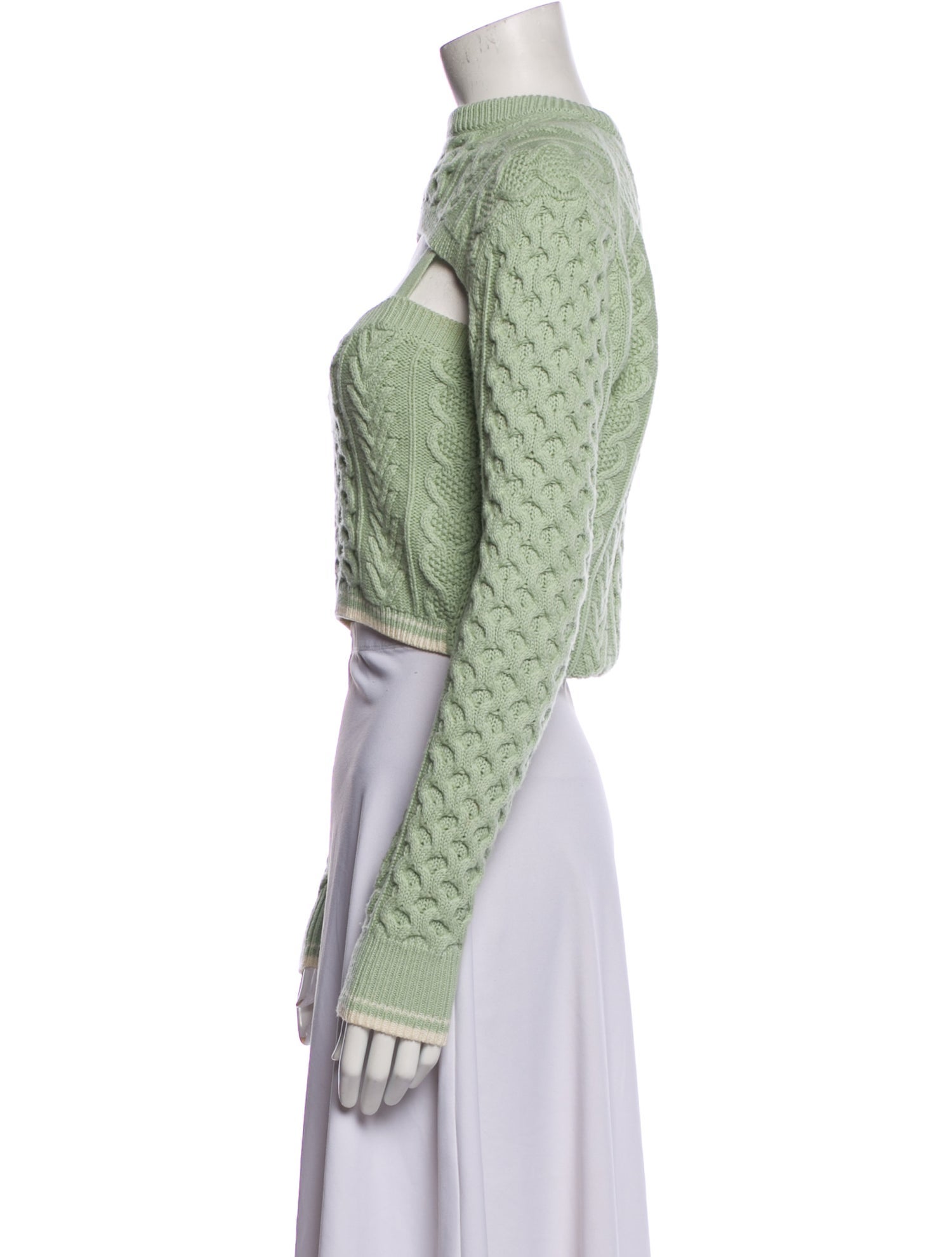 Rosie Assoulin Patterned Mock Neck Sweater