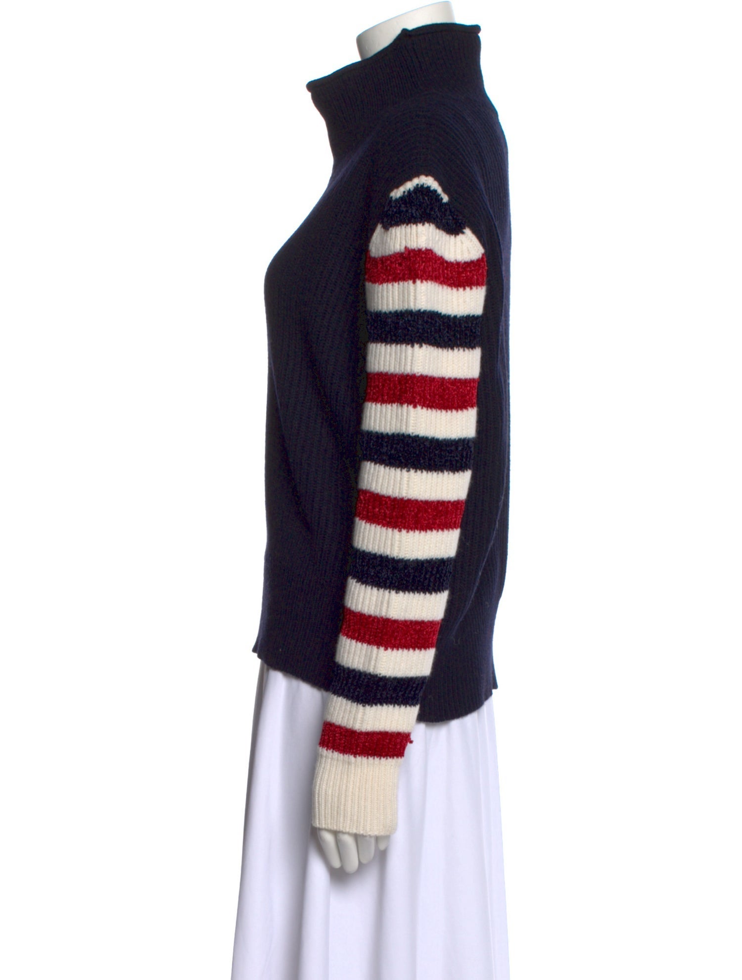 Rosie Assoulin Merino Wool Striped Sweater w/ Tags