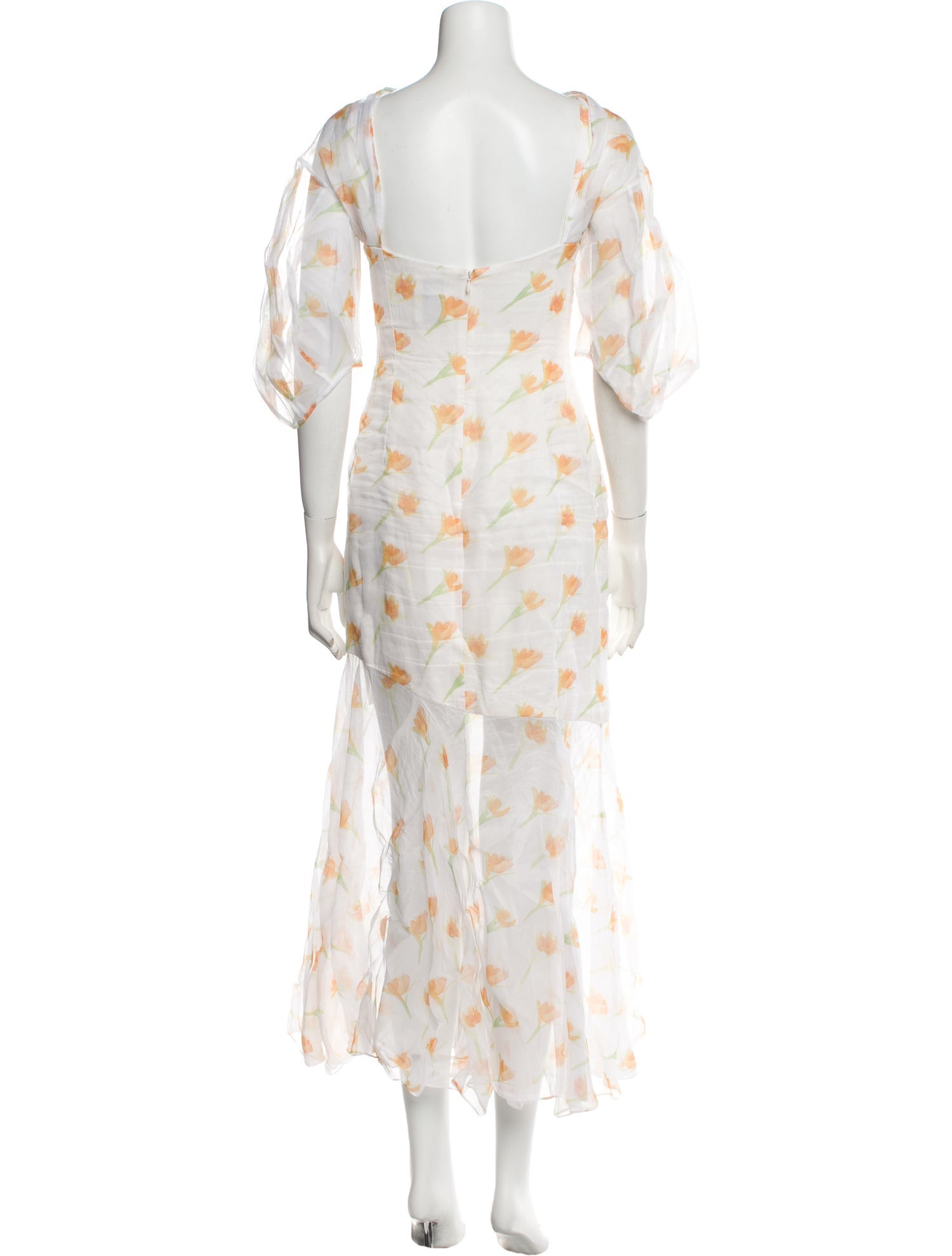 Rosie Assoulin Floral Print Long Dress