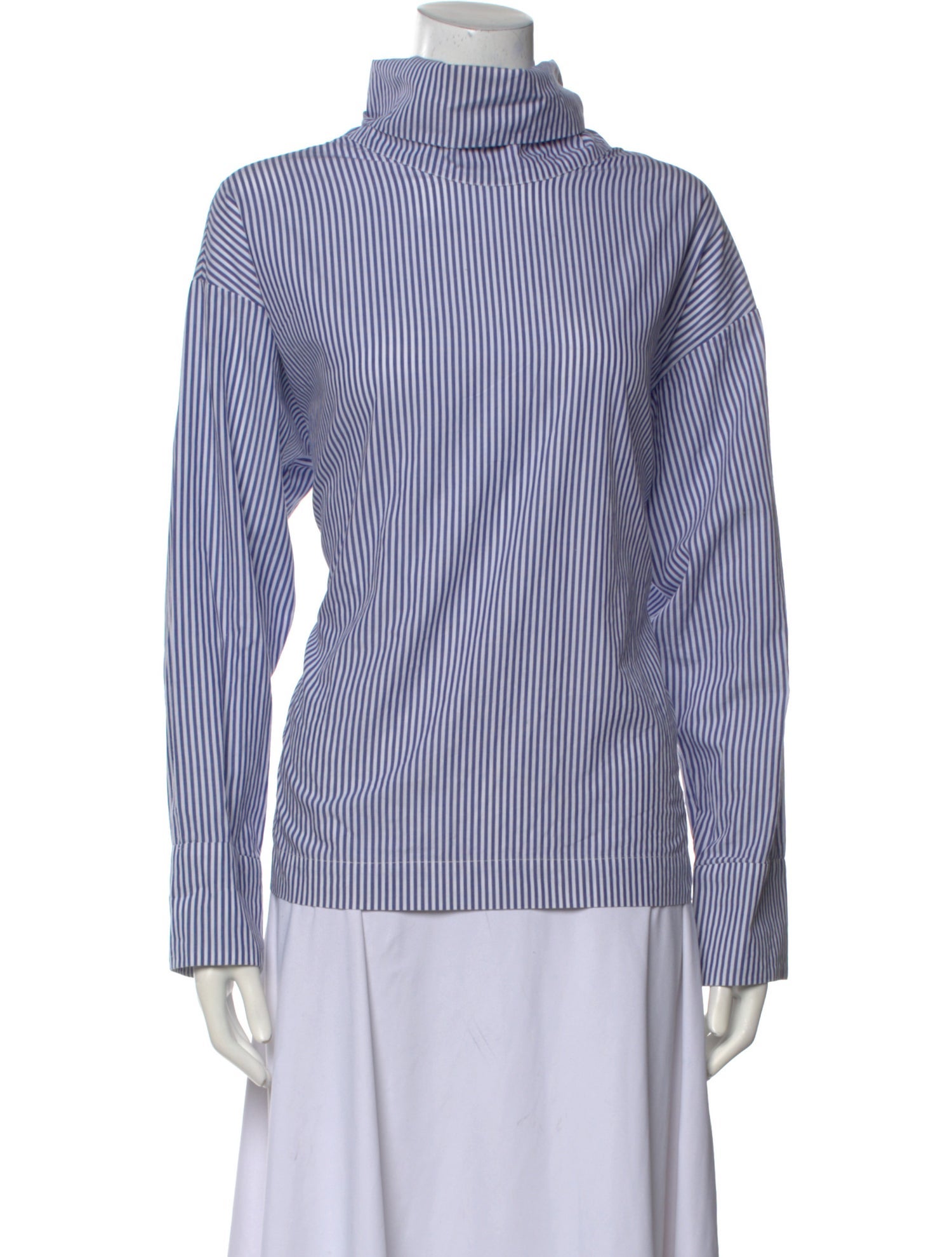 トップス TOMORROWLAND strip blouse Tomorrowland Striped Crew Neck Blouse - Blue Tops, Clothing