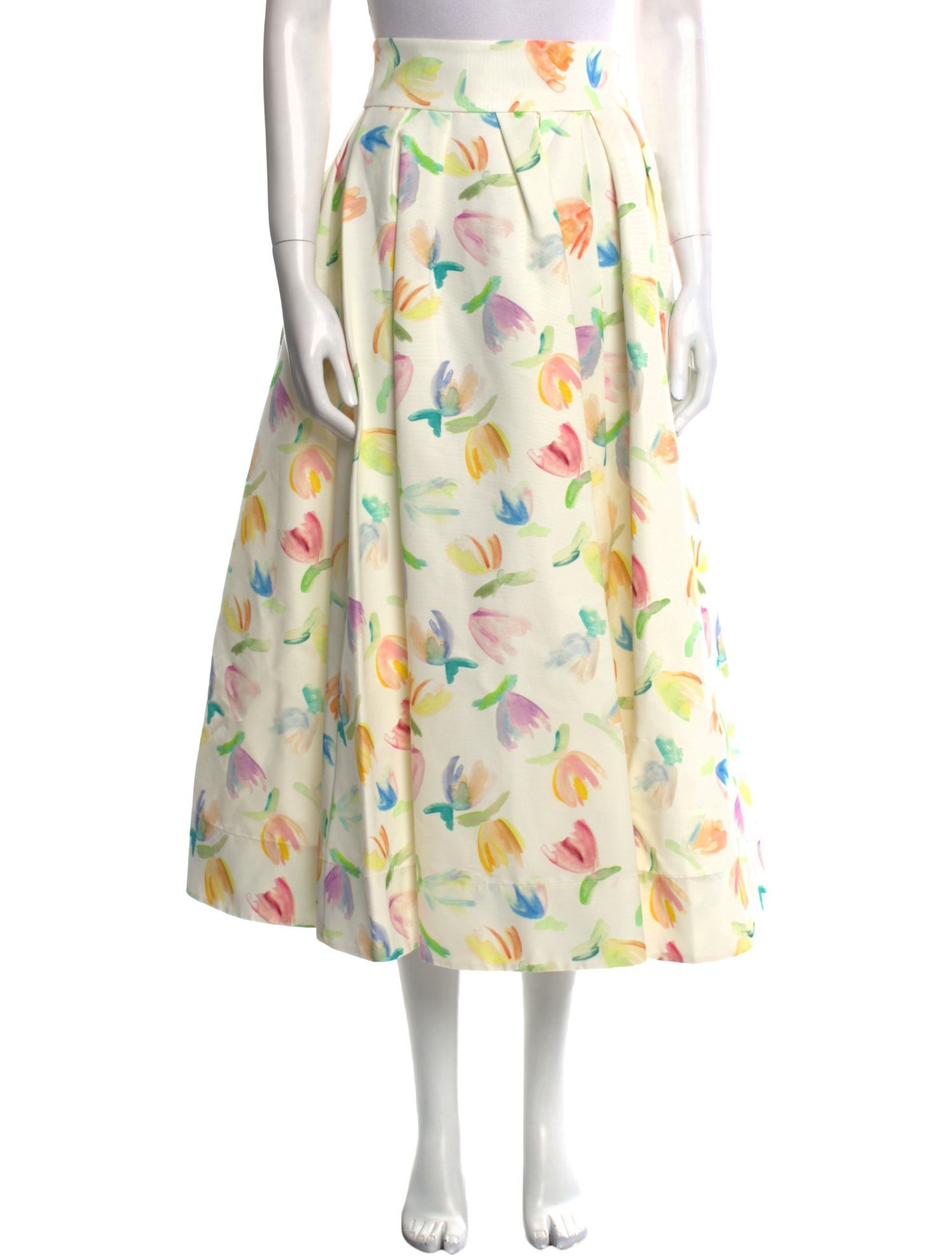 Rosie Assoulin Floral Print Midi Length Skirt w/ Tags