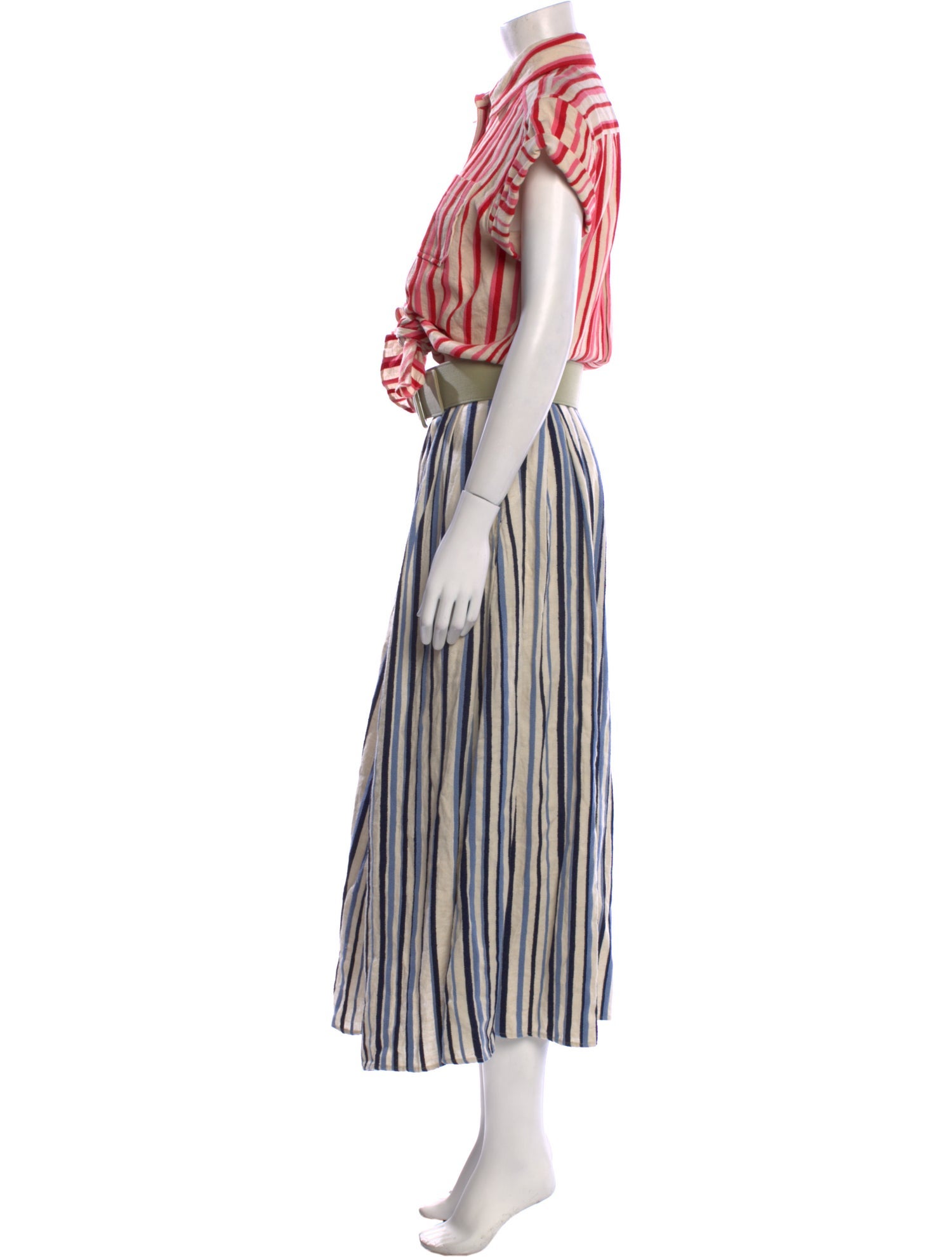 Rosie Assoulin Striped Long Dress
