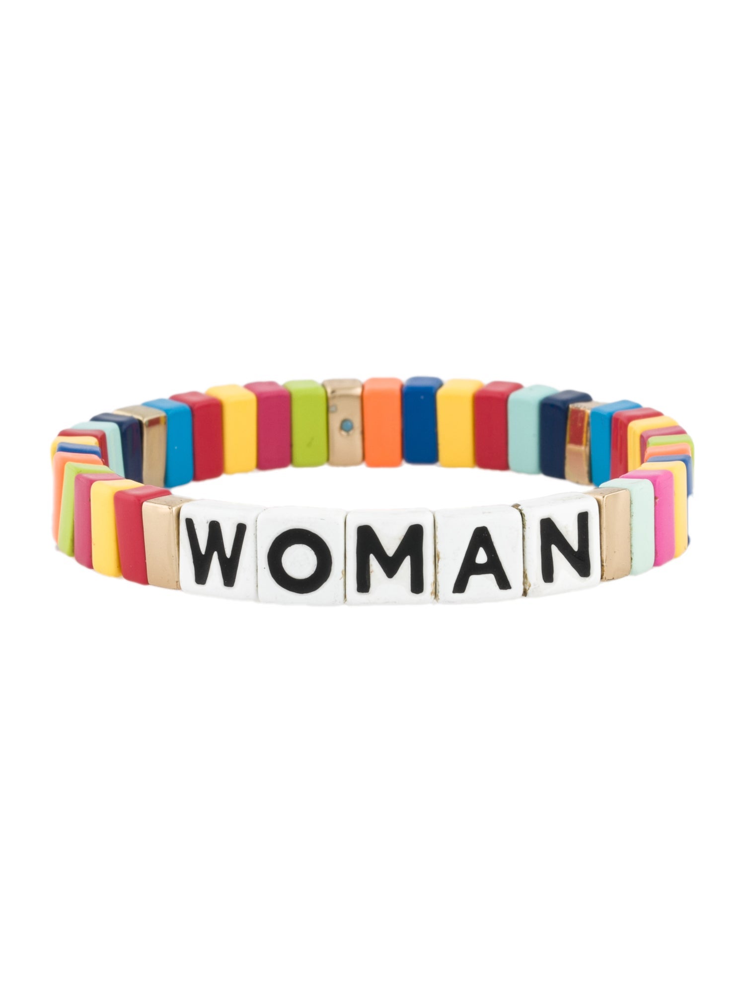 Rosie Assoulin Rainbow Line Enamel Bead Bracelet