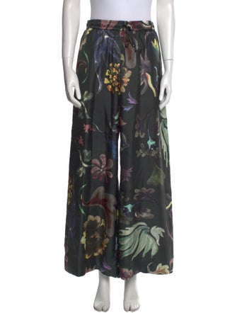 Rosie Assoulin Silk Wide Leg Pants