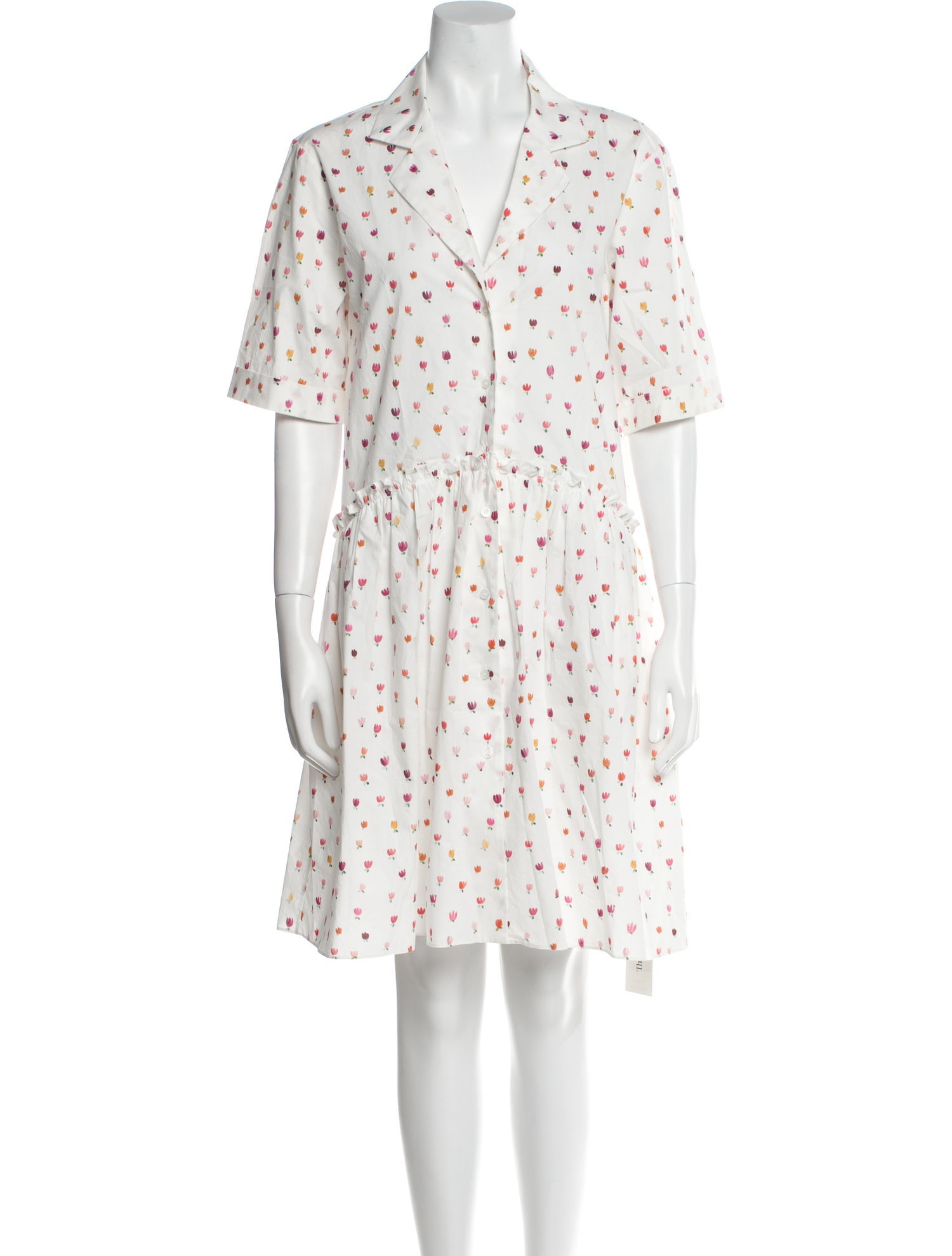 Rosie Assoulin Floral Print Knee-Length Dress