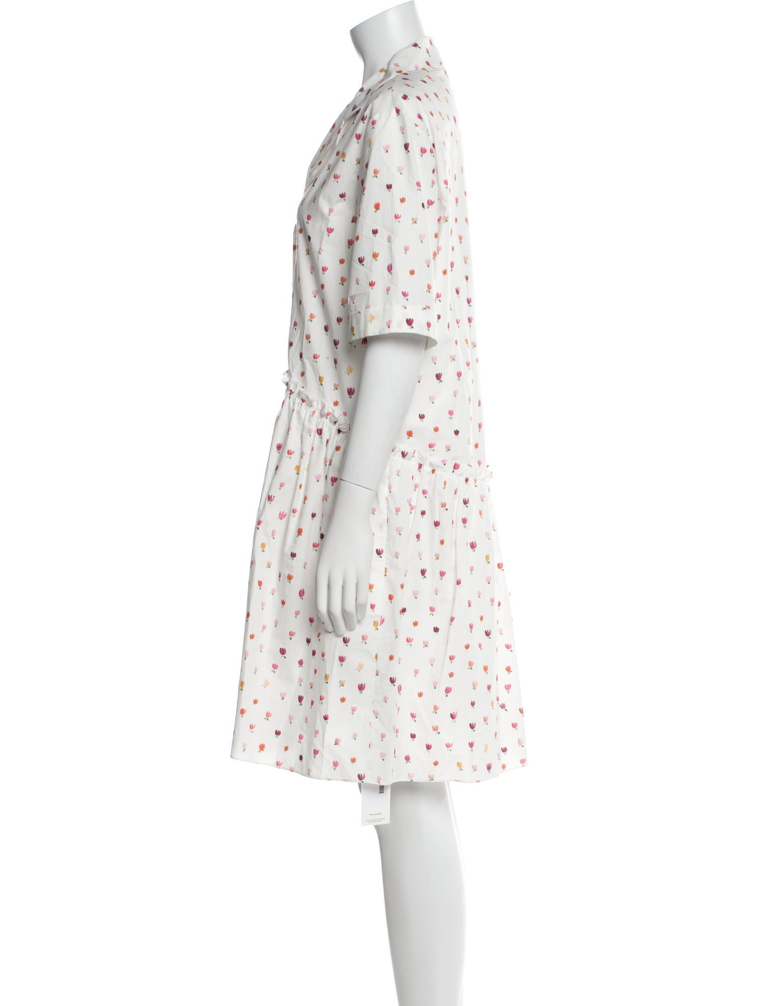 Rosie Assoulin Floral Print Knee-Length Dress