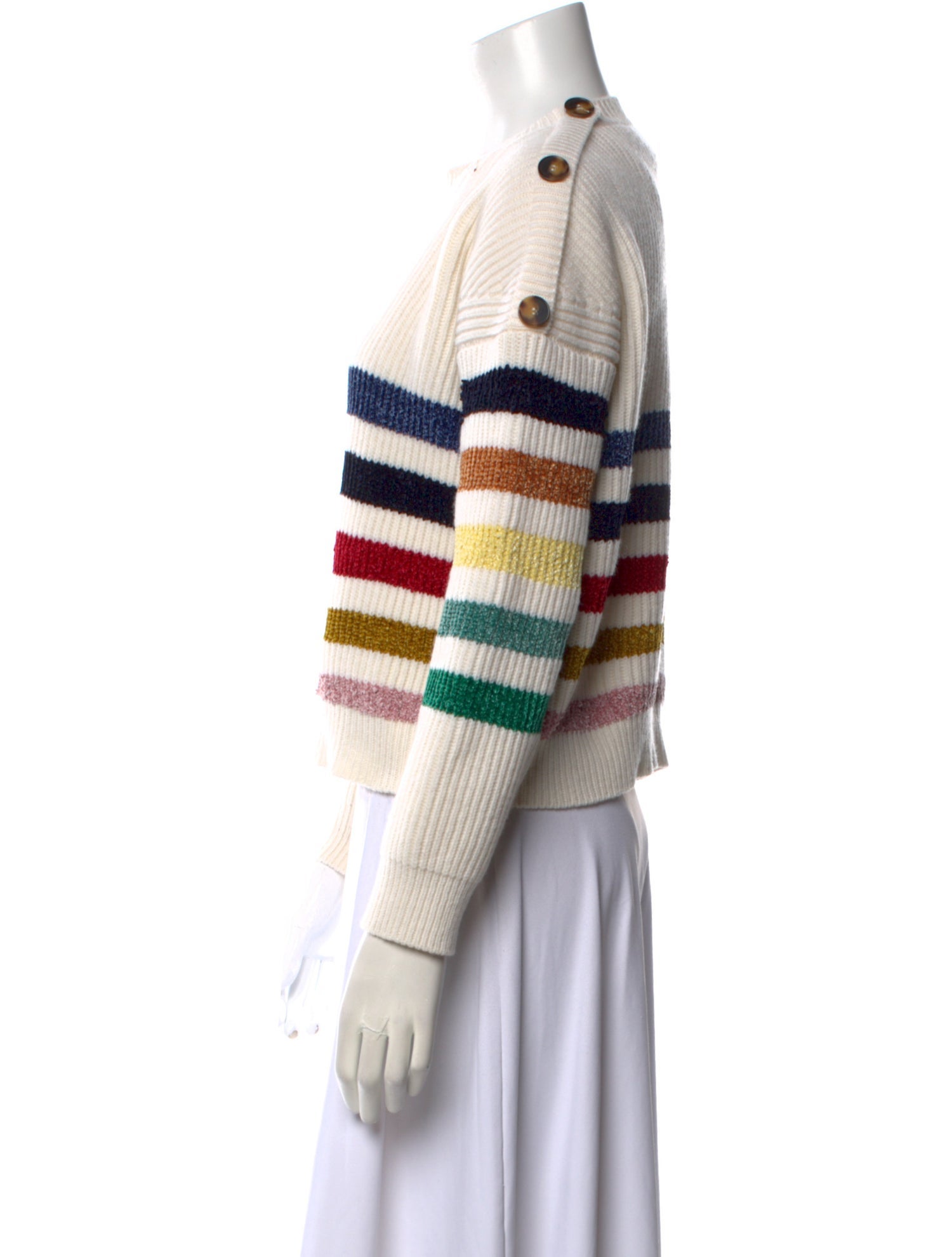 Rosie Assoulin Merino Wool Striped Sweater