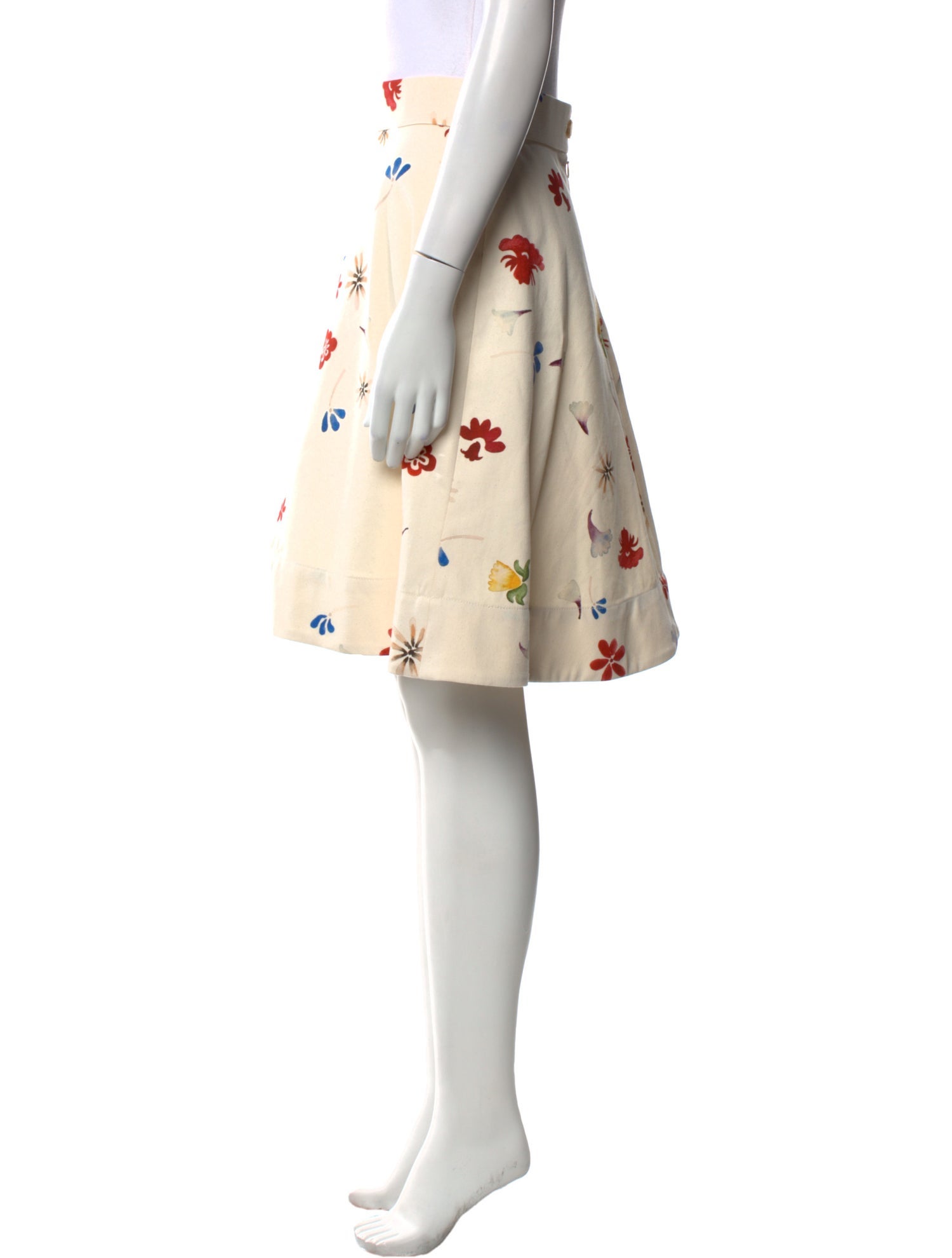 Rosie Assoulin Floral Print Knee-Length Skirt