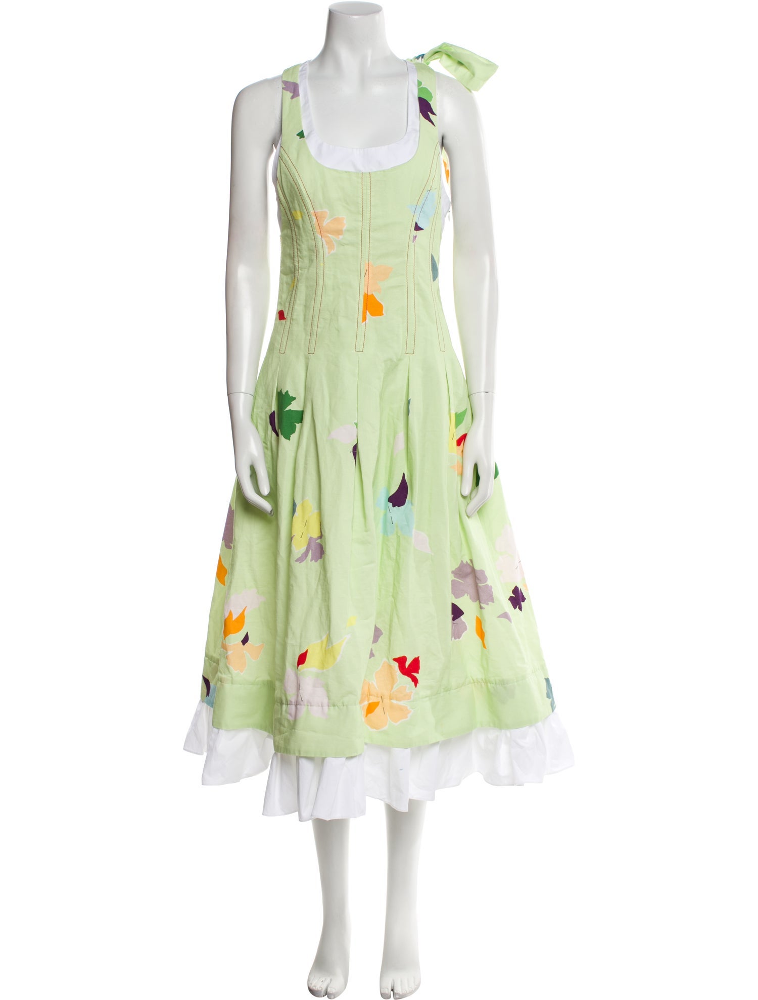 Rosie Assoulin Floral Print Long Dress w/ Tags