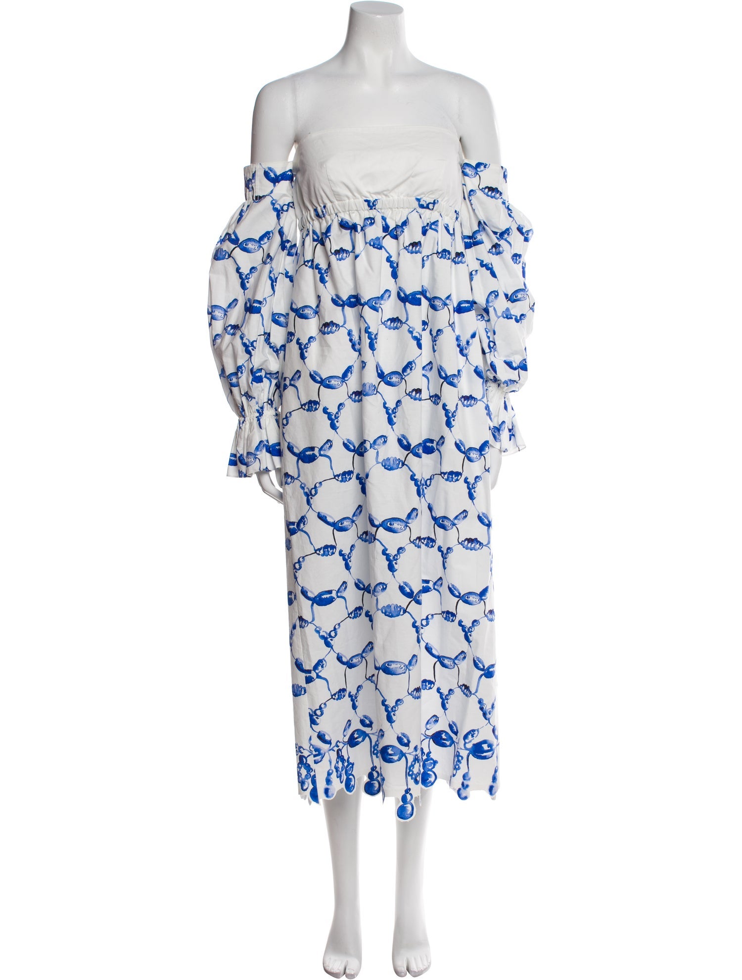 Rosie Assoulin Printed Long Dress