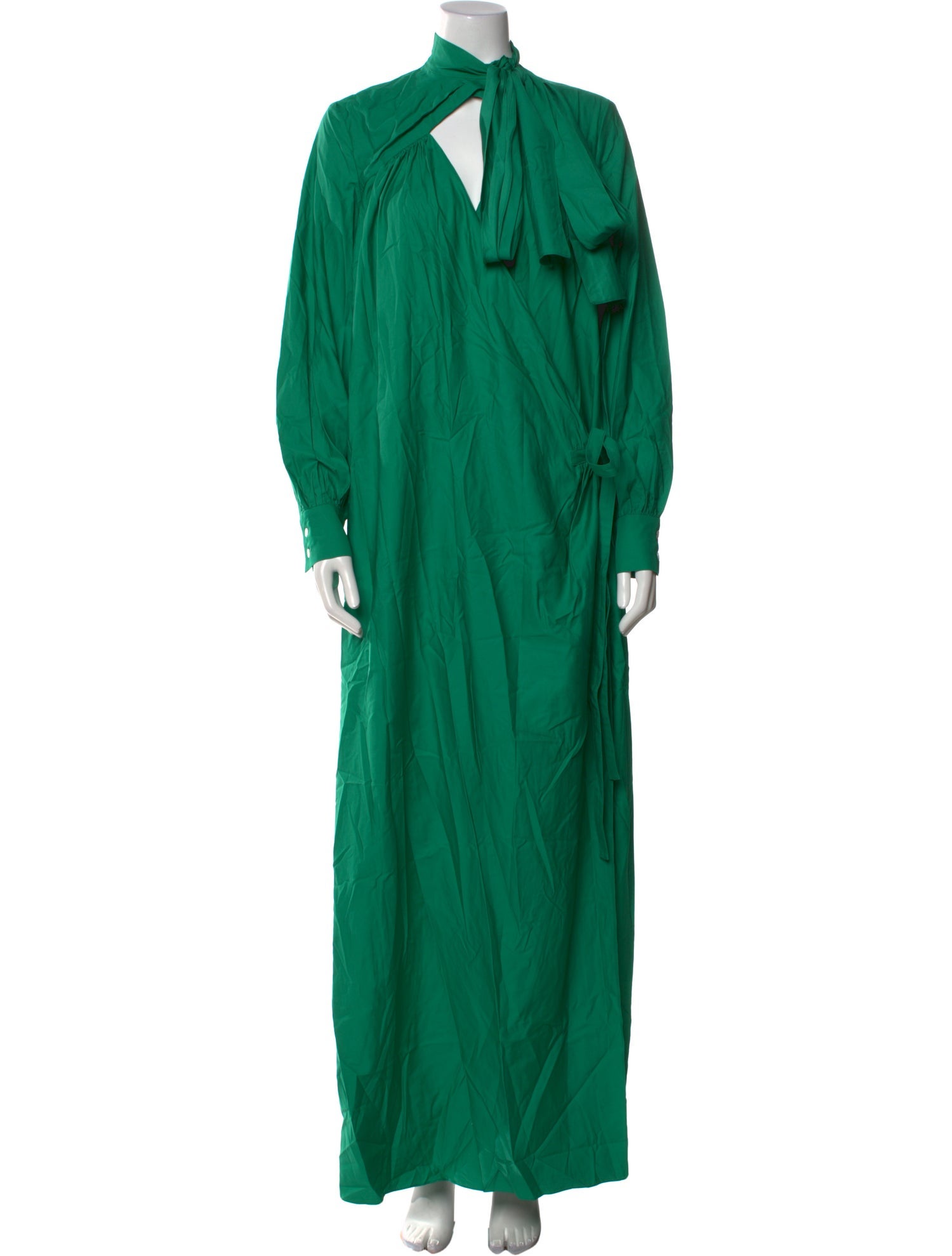 Rosie Assoulin Tie Neck Long Dress